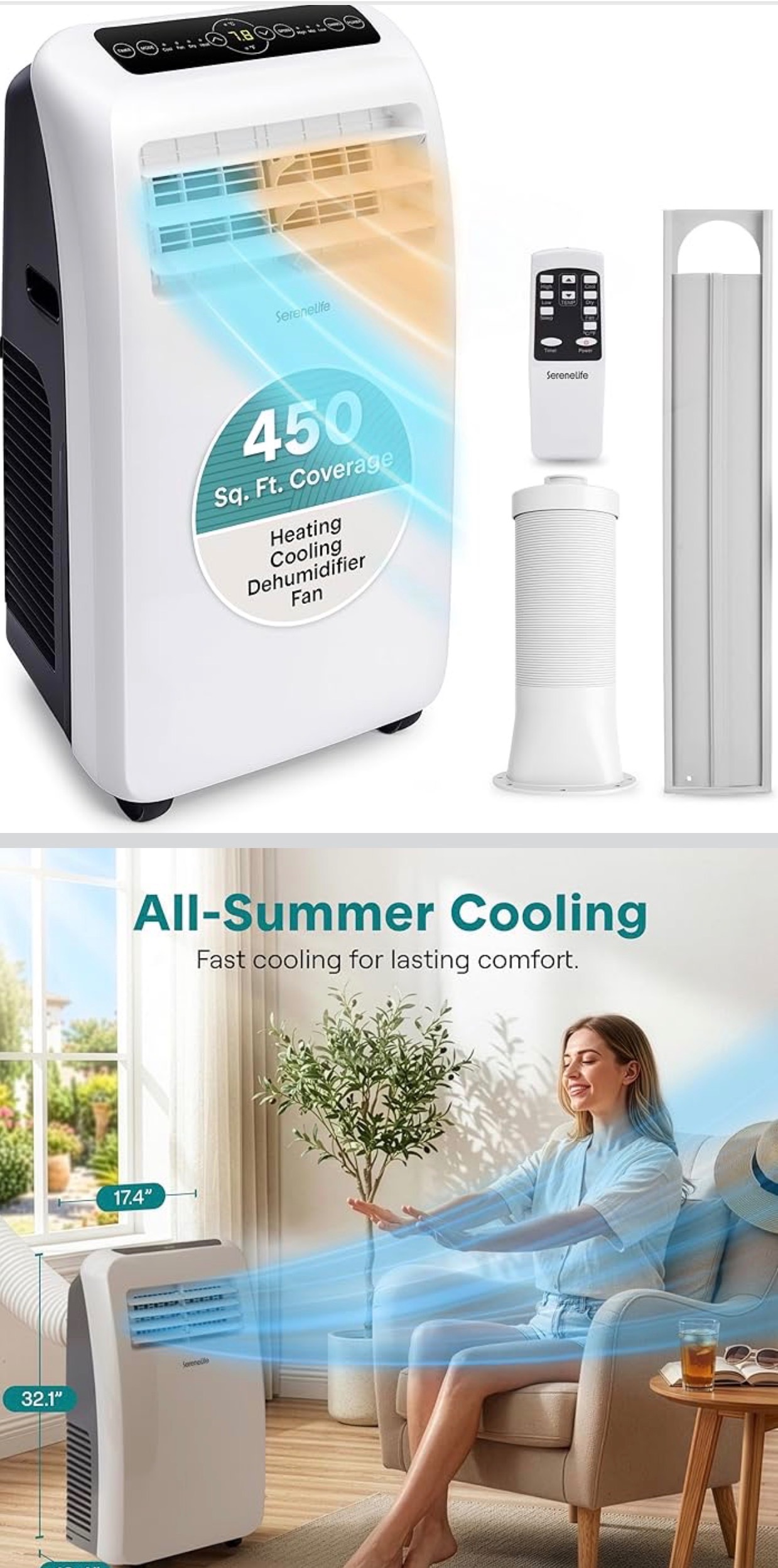 READ: 12k BTU Portable Air Conditioner 4-in-1 Cooling/Heater/Deh - photo 5
