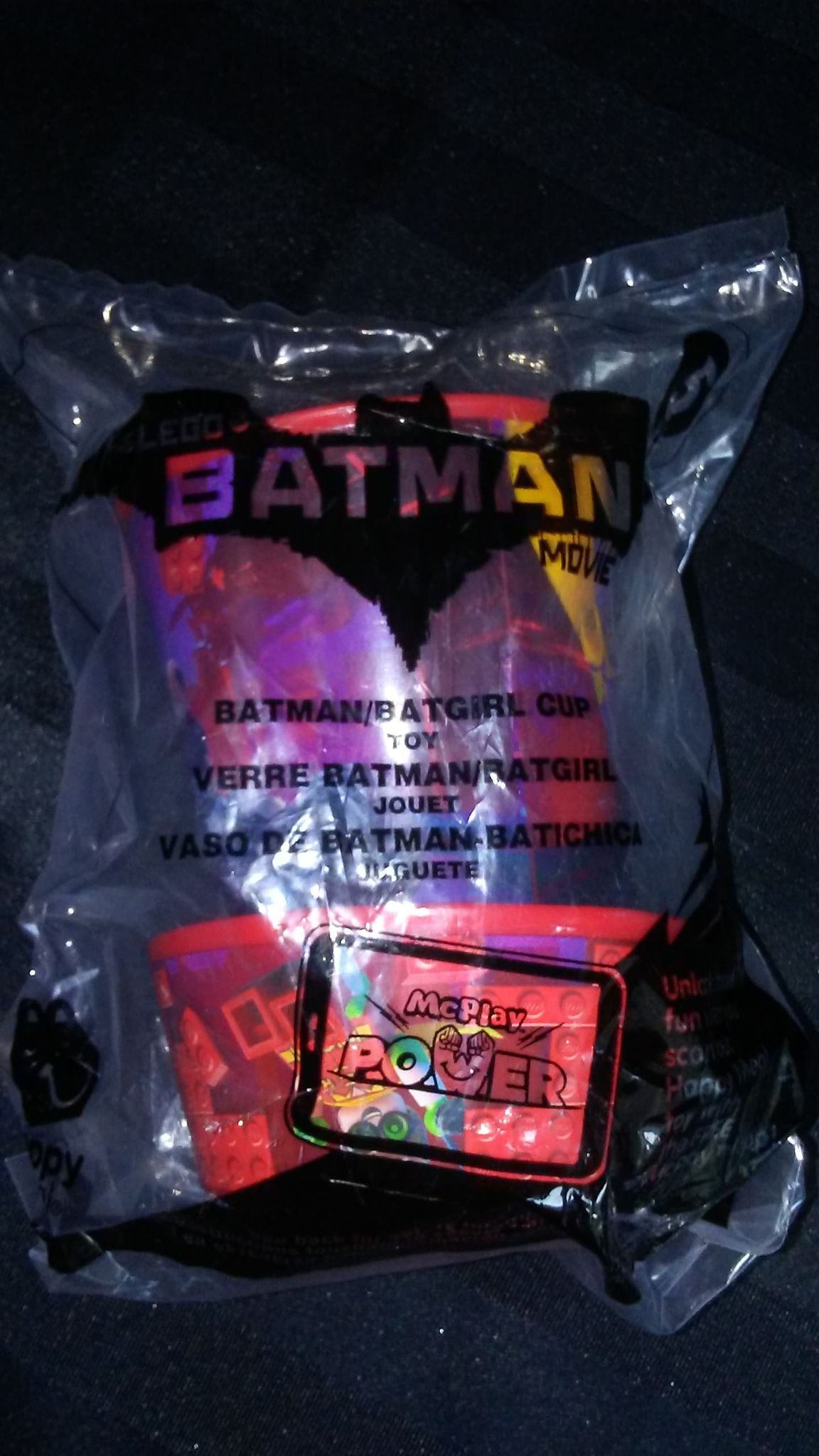 2017 McDonalds Lego Batman Movie Batgirl Drinking Cup (New)