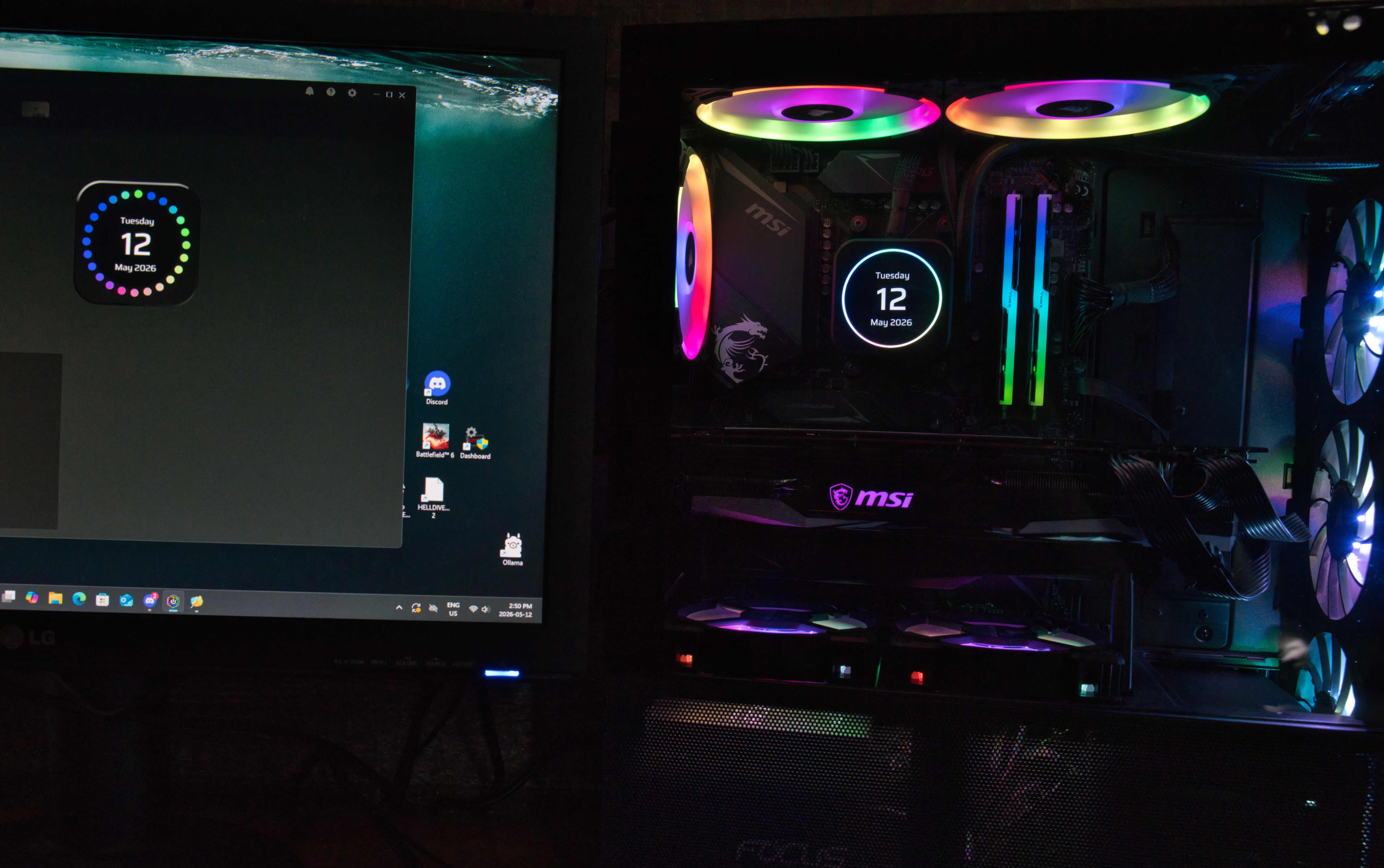 Gaming desktop with Keyboard and mouse - photo 2