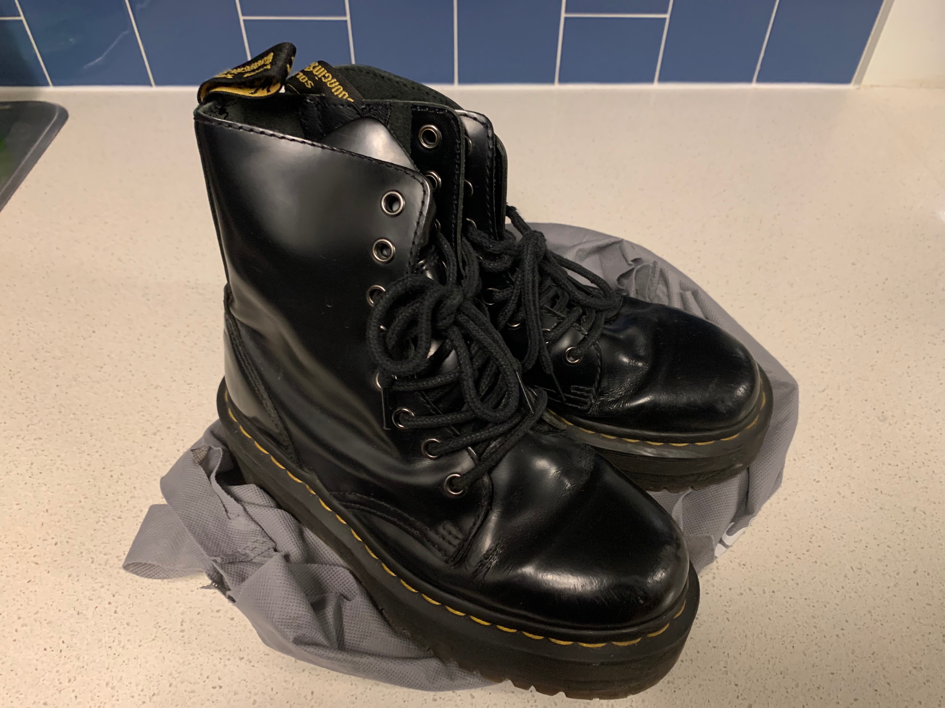 Doc Martens Jadon Platform Boots — Black