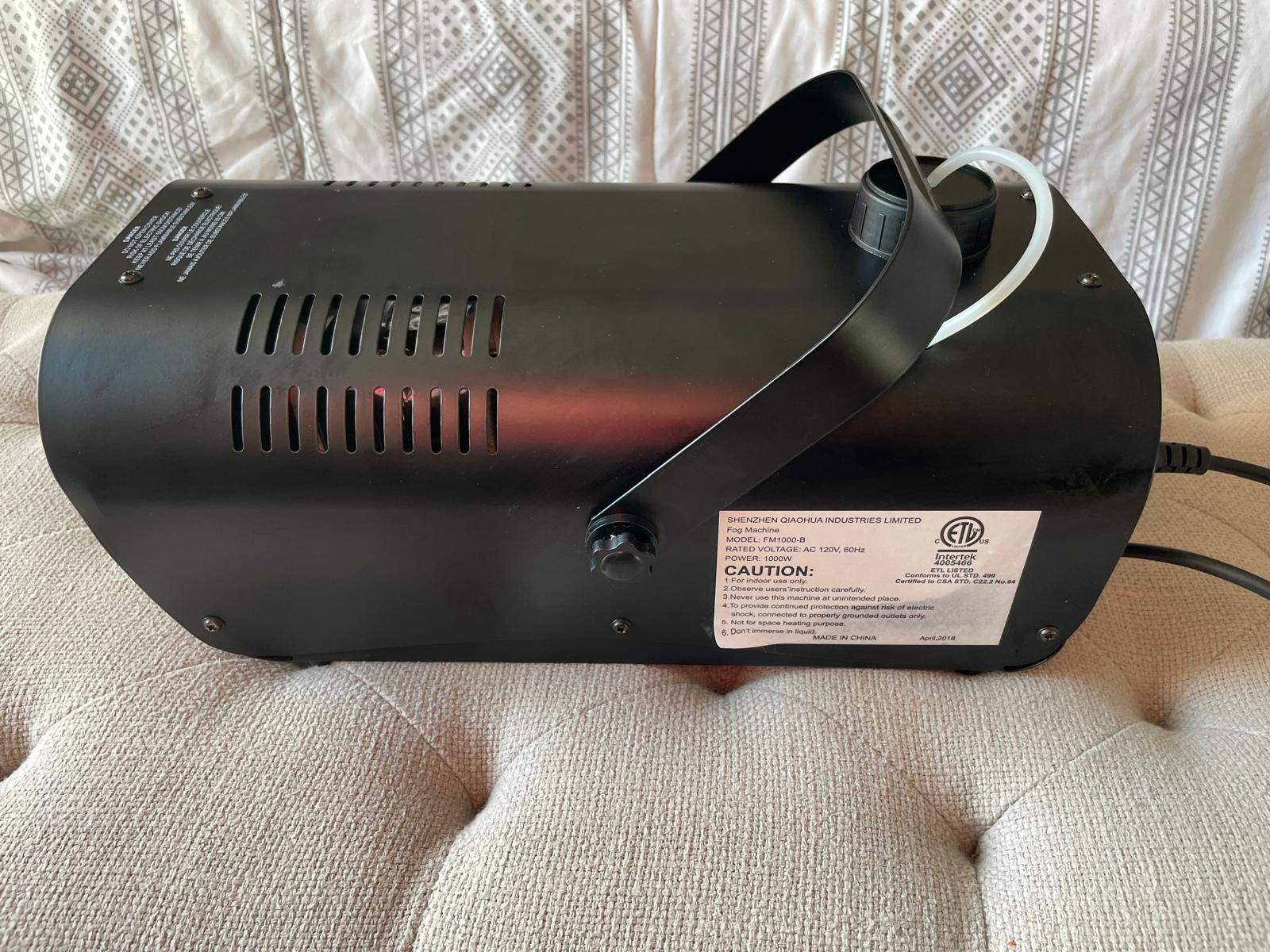 1000W Fog Machine (Model FM1000-B) – $75 - photo 2