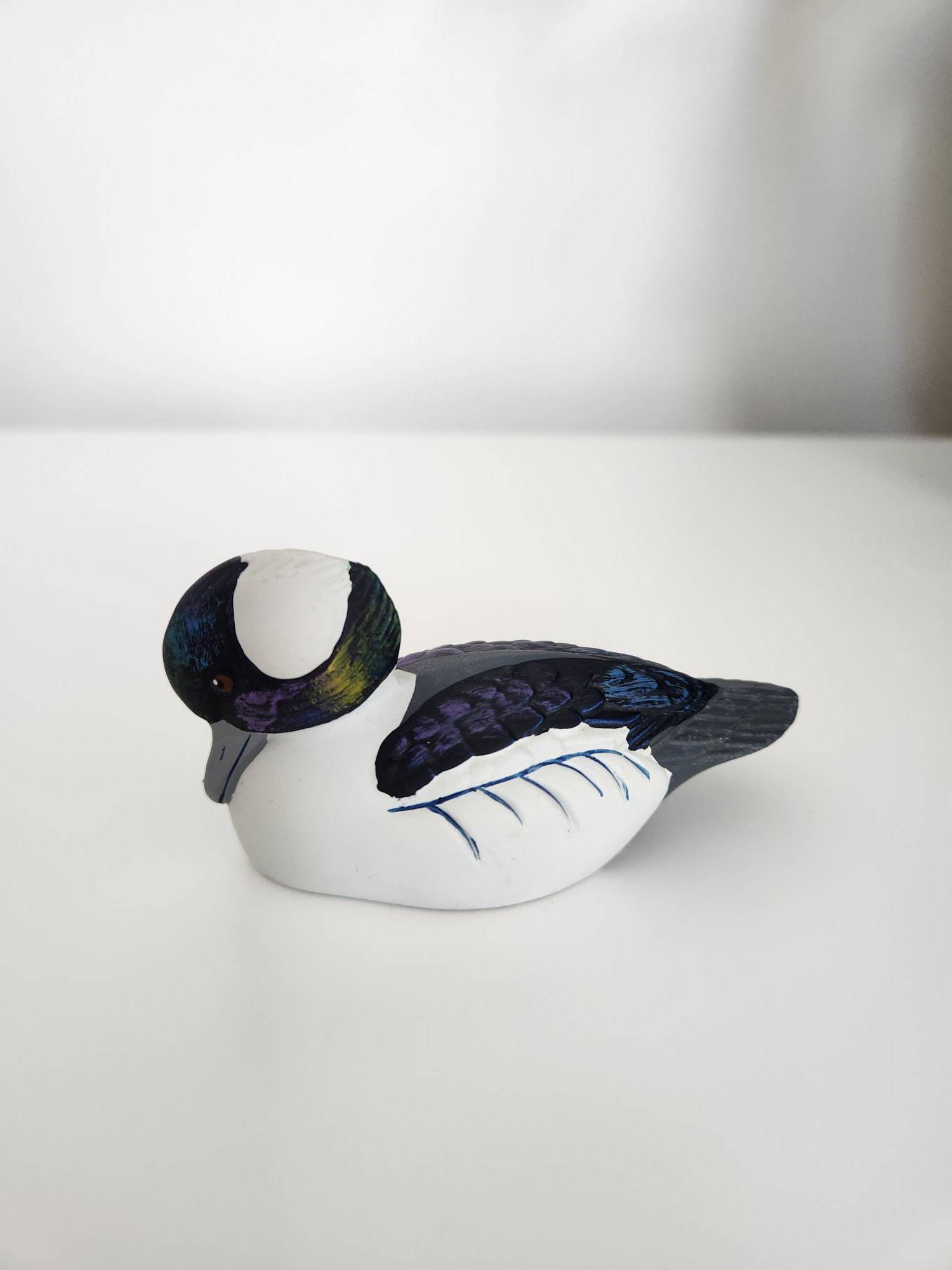 Vintage "Bufflehead" Duck Miniature Decoy Figurine - photo 5
