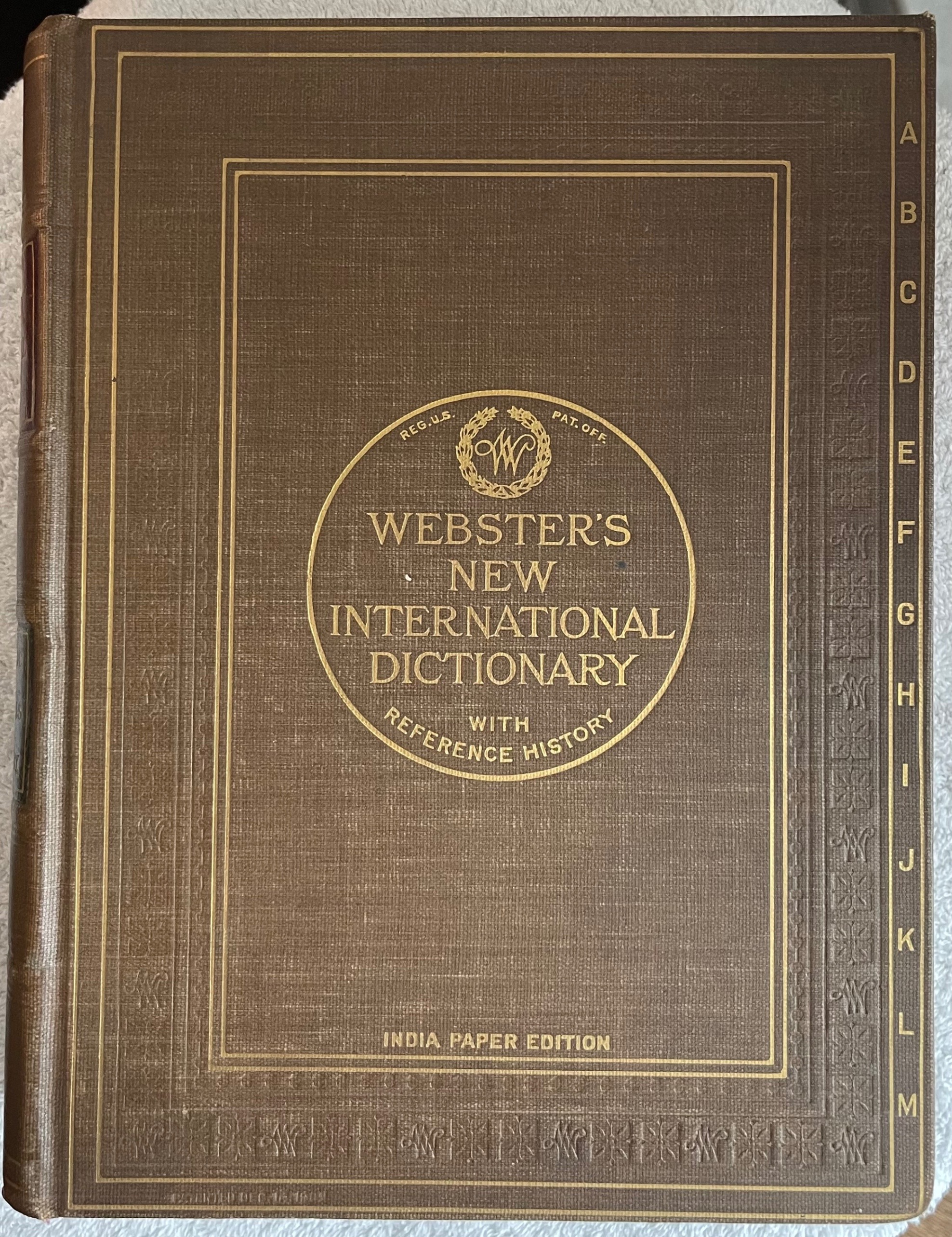 1928 Webster’s New Intl. Dictionary (Premium India Paper)