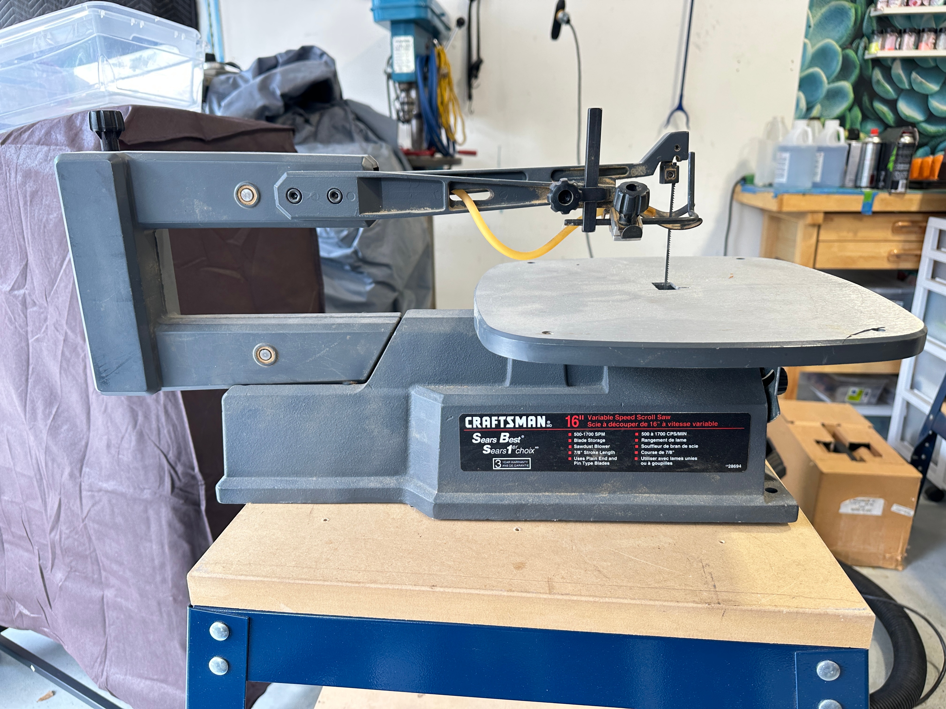 Craftsman 16" Variable Speed Scroll Saw - photo 5