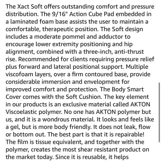 Xact Soft 18X16 Lightweight Comfort Wheelchair Seat Foam Cushion - photo 2