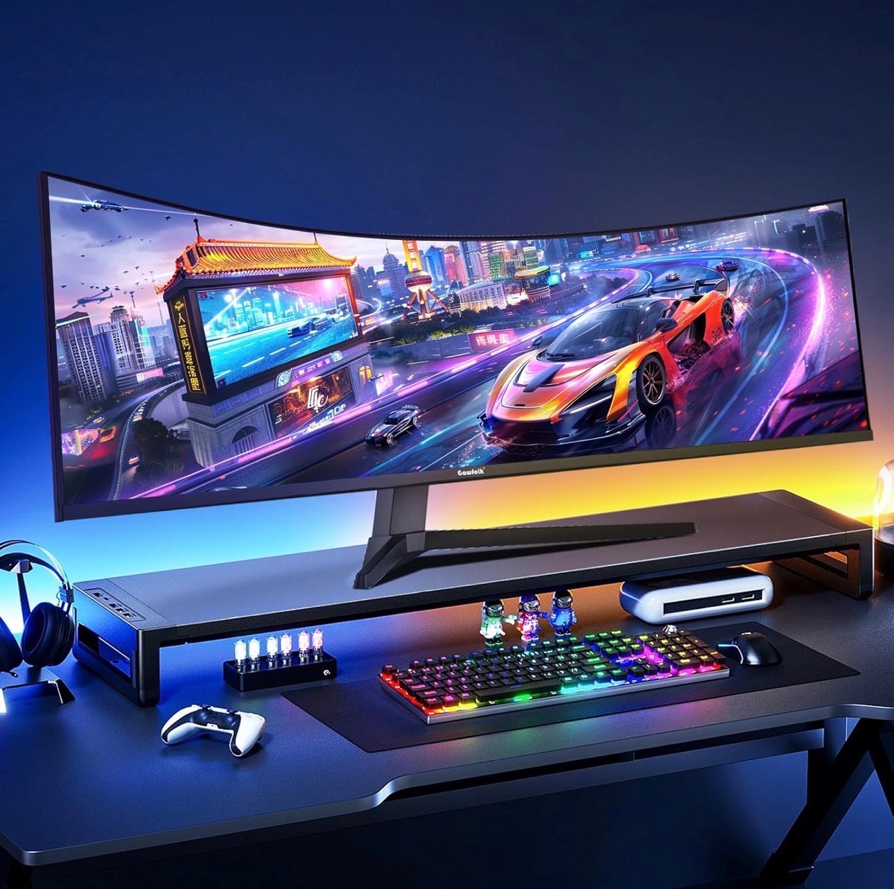49" Ultra-Wide 1500R Gaming Monitor DQHD 1ms 165Hz FreeSync 120%