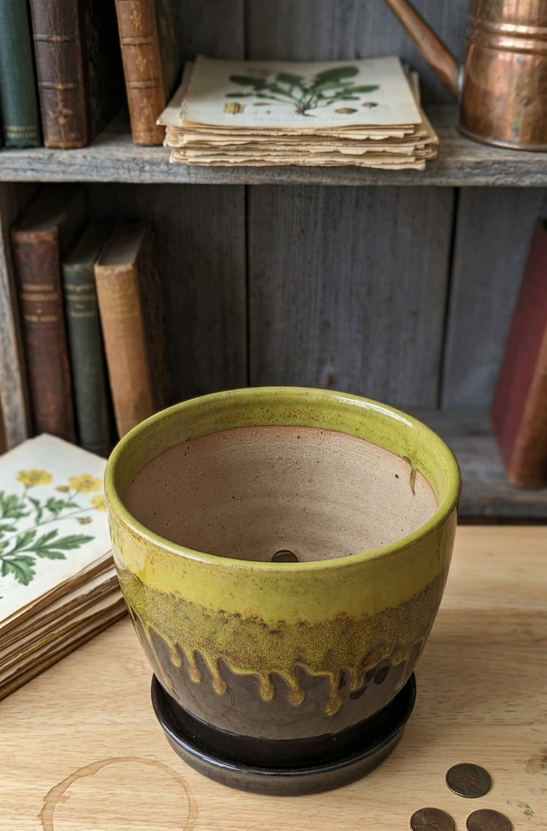 Ceramic Drip Glaze Planter Pot - photo 3