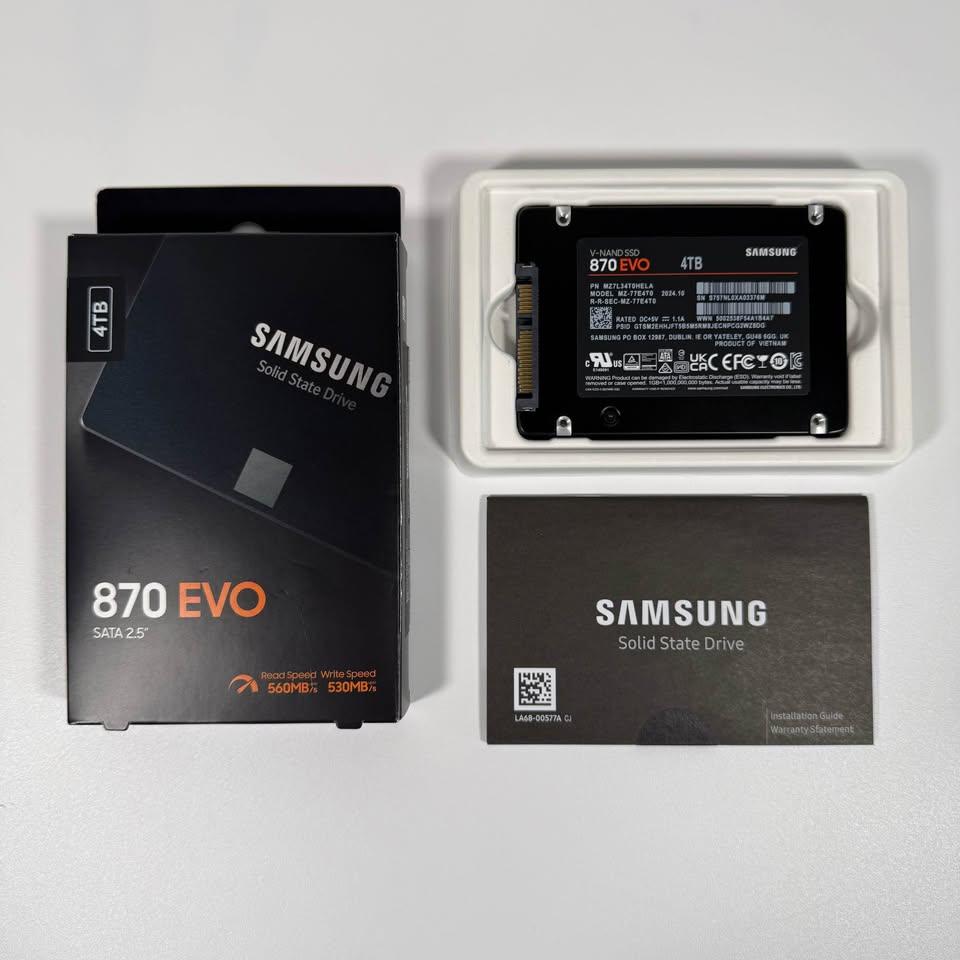 Samsung 870 EVO 4TB SSD - New Open Box