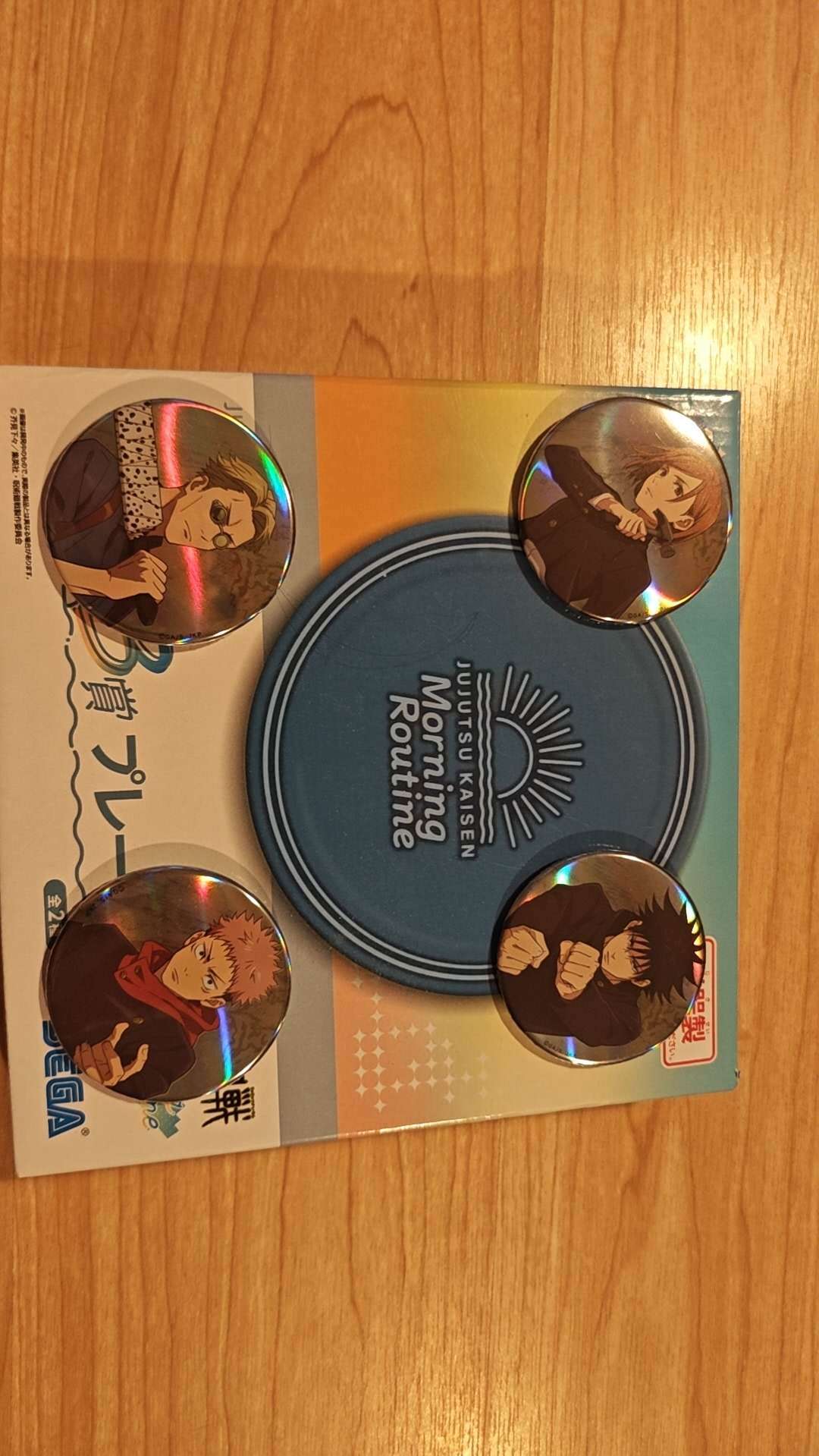 4 Jujutsu Kaisen SEGA Kuji Holo Can Badges