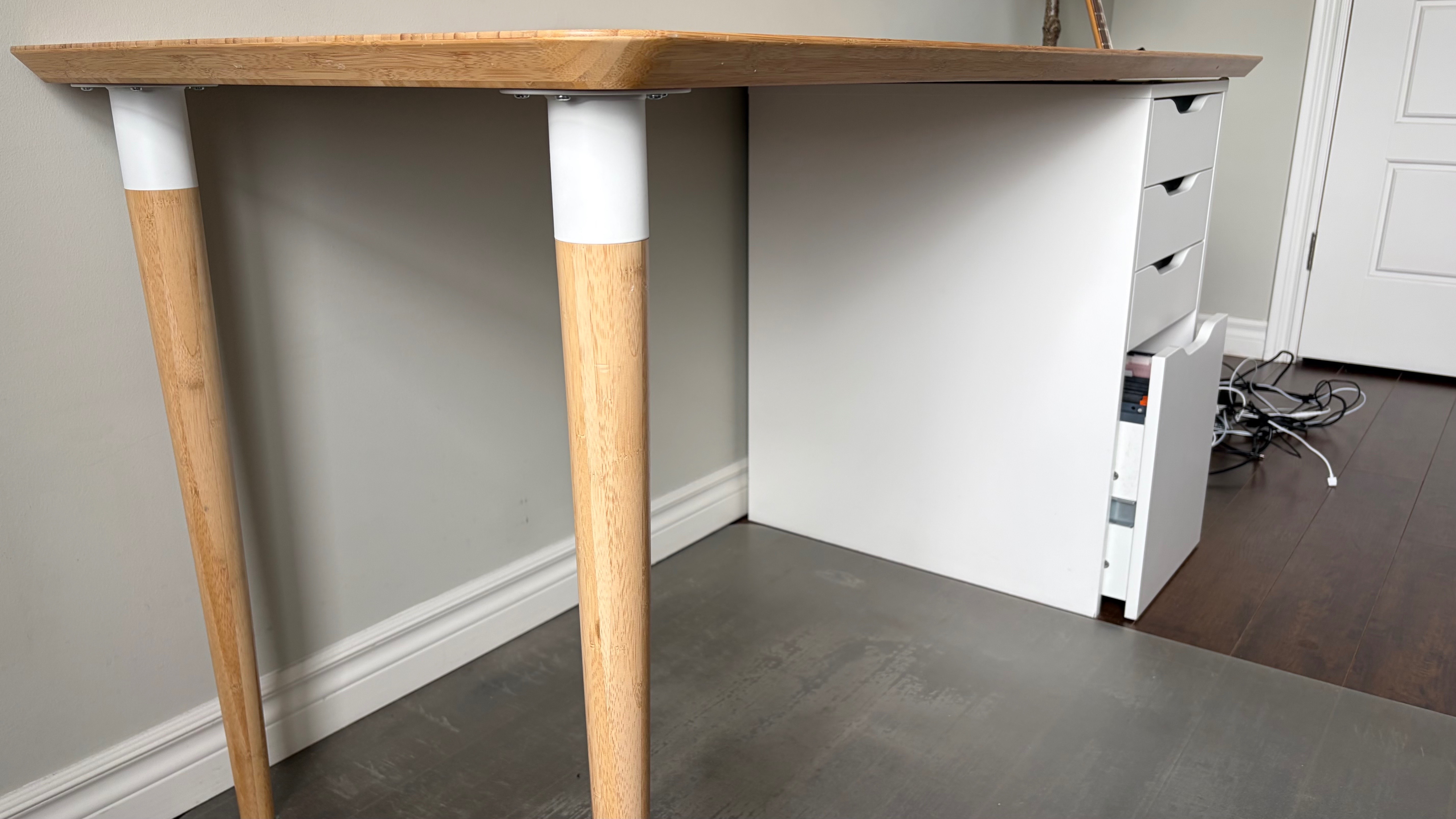IKEA Desk Setup – ALEX Drawers with HILVER Tabletop - photo 3