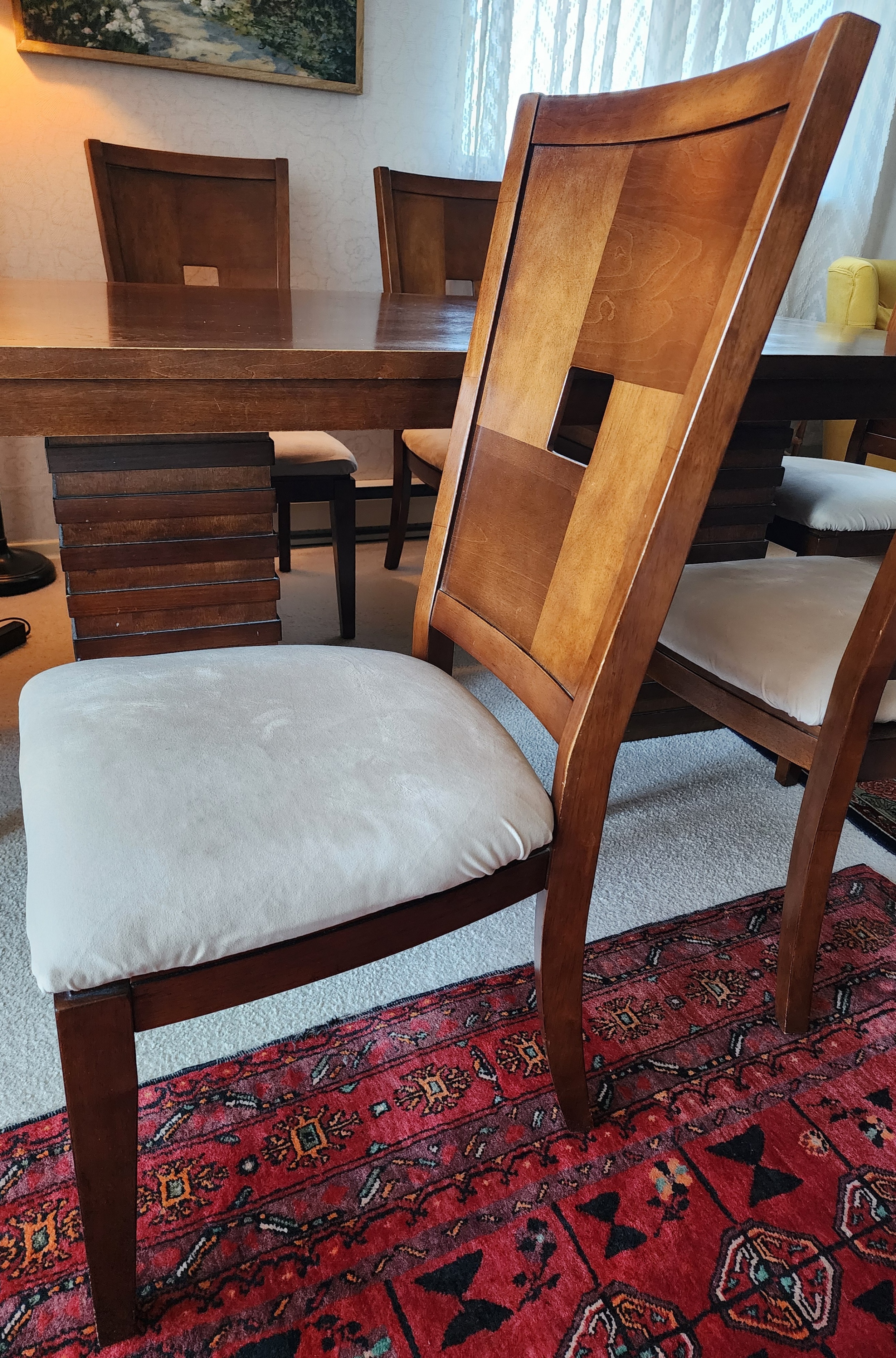 Elegant 6‐Chair Solid Wood Dining Set - photo 4