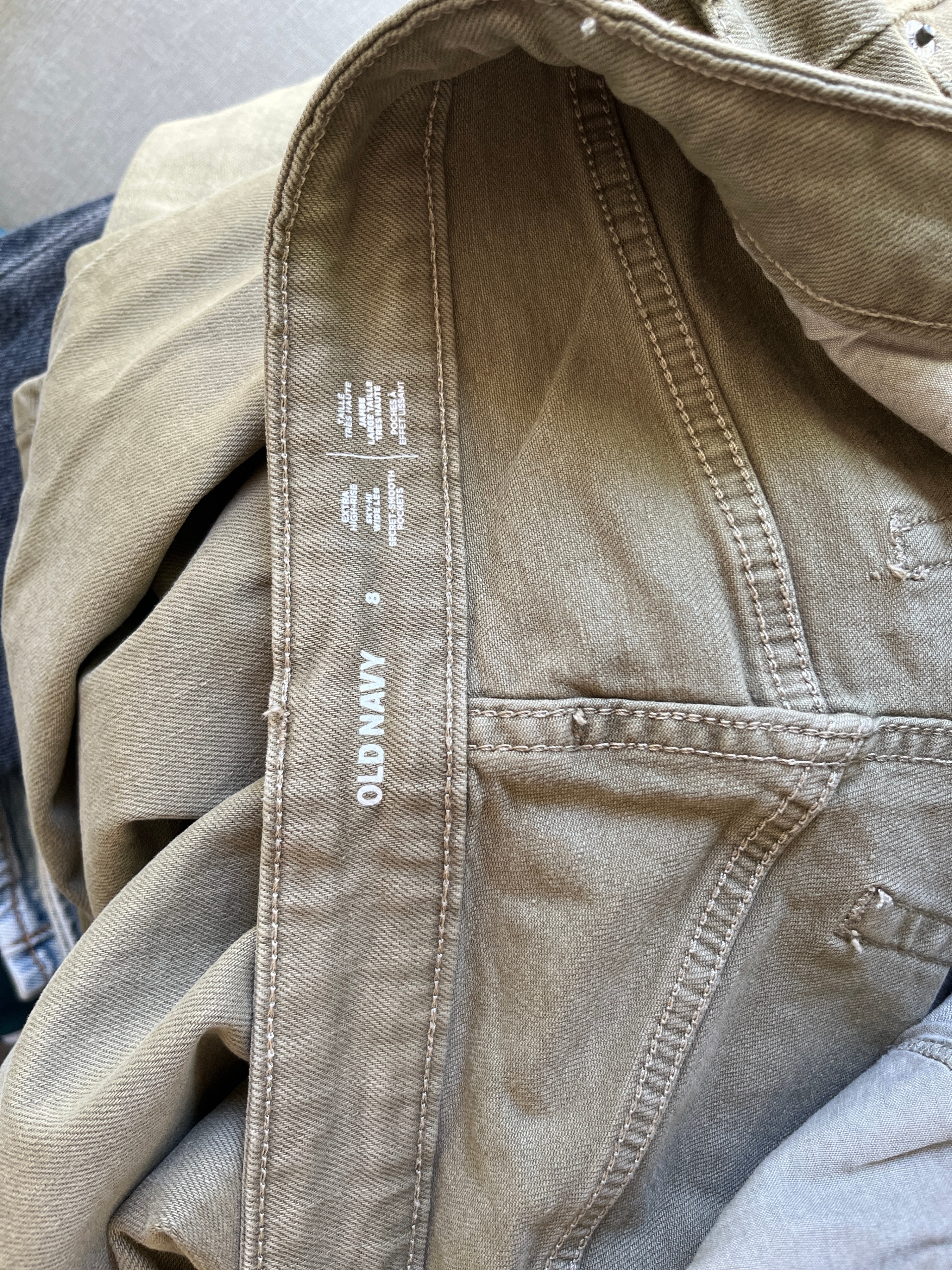 Old Navy Women's Wide Leg Crop Pants Olive Size 8 - photo 3