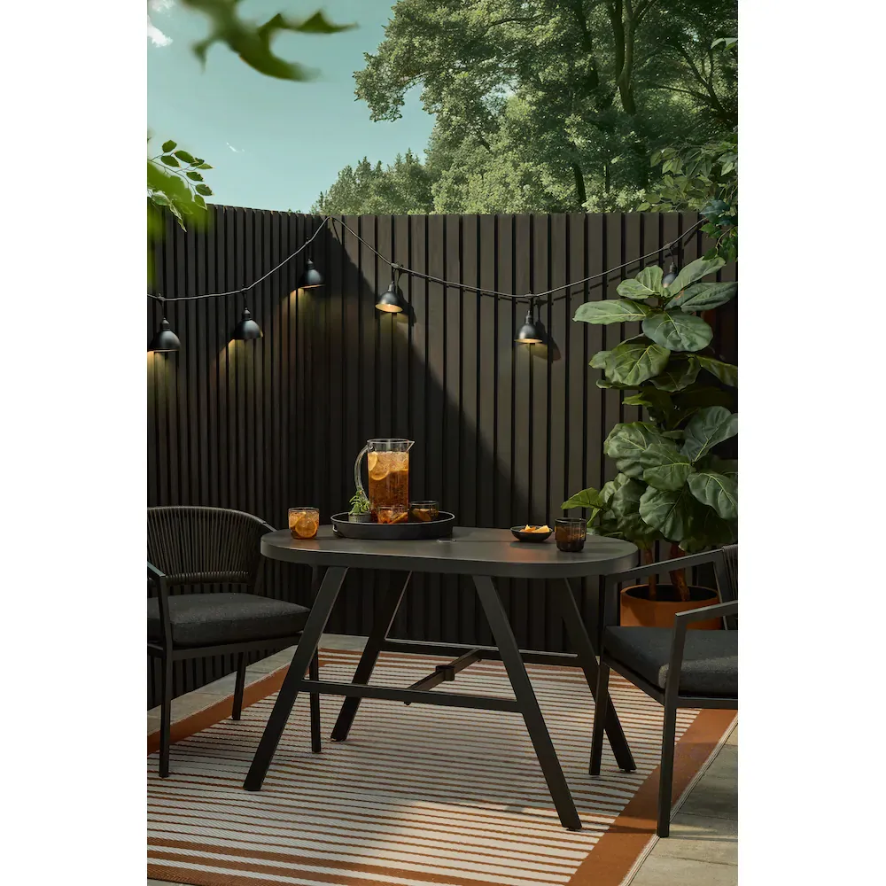 Black Dome Metal Shade Toppers for Standard String Light Strand - photo 3