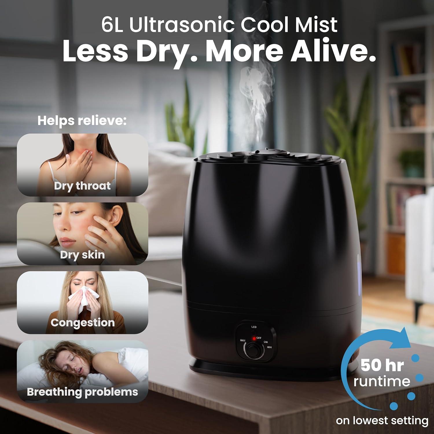6L Ultrasonic Cool Mist Humidifier - photo 3