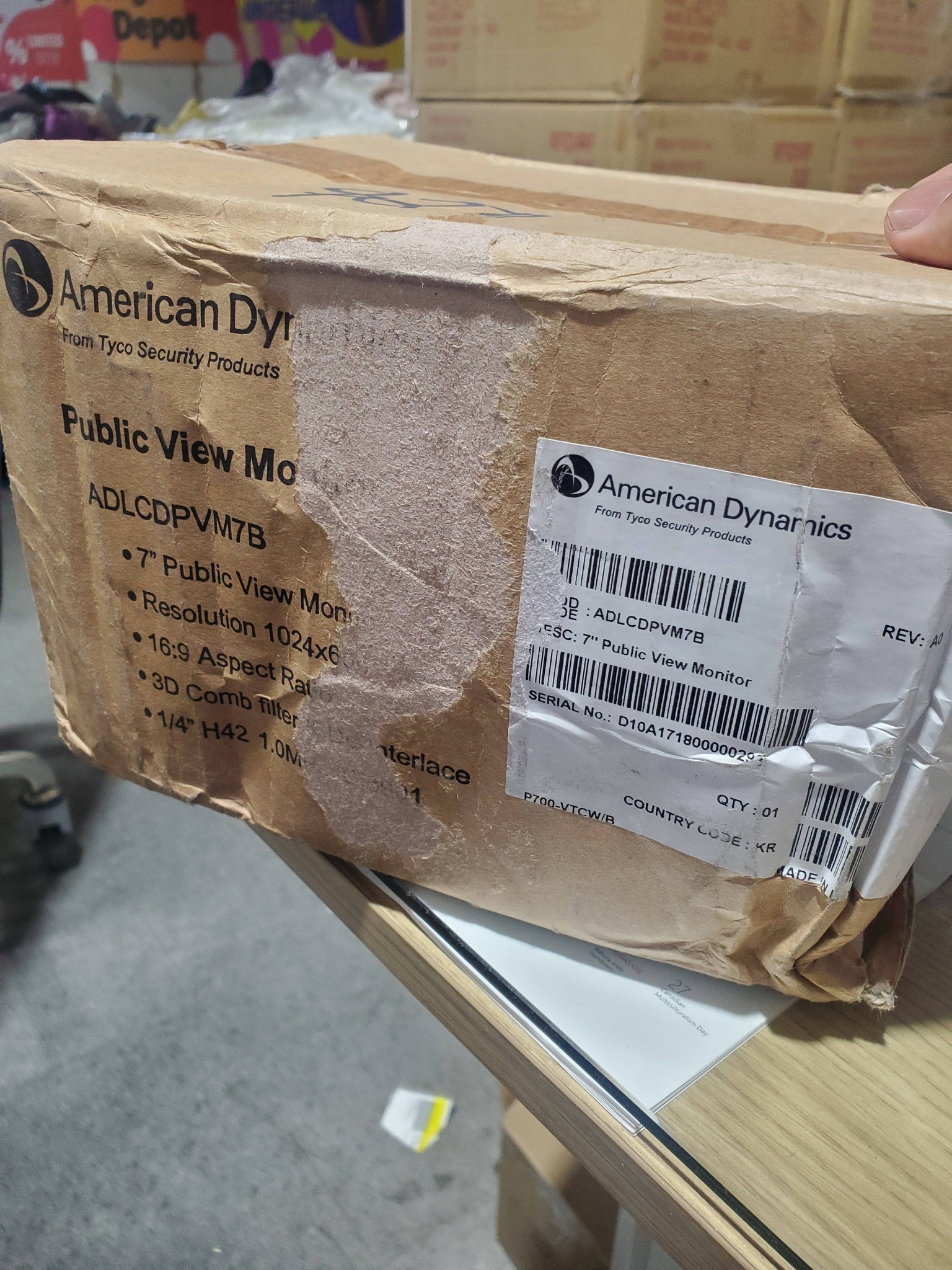 American Dynamics 7" Color Video Monitor - photo 5
