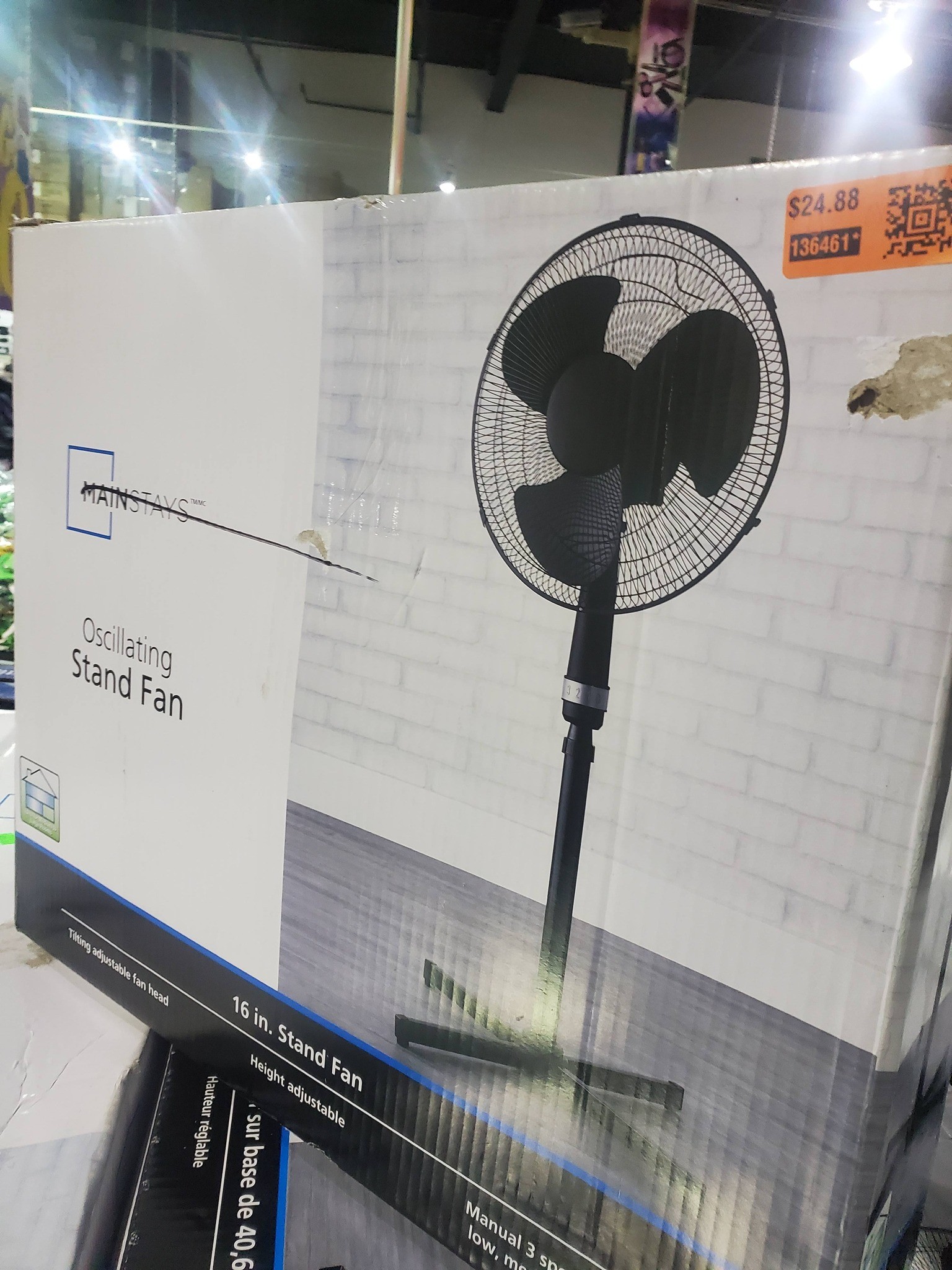 Beat the Heat! Mainstays 16" Stand Fan – Black - photo 5