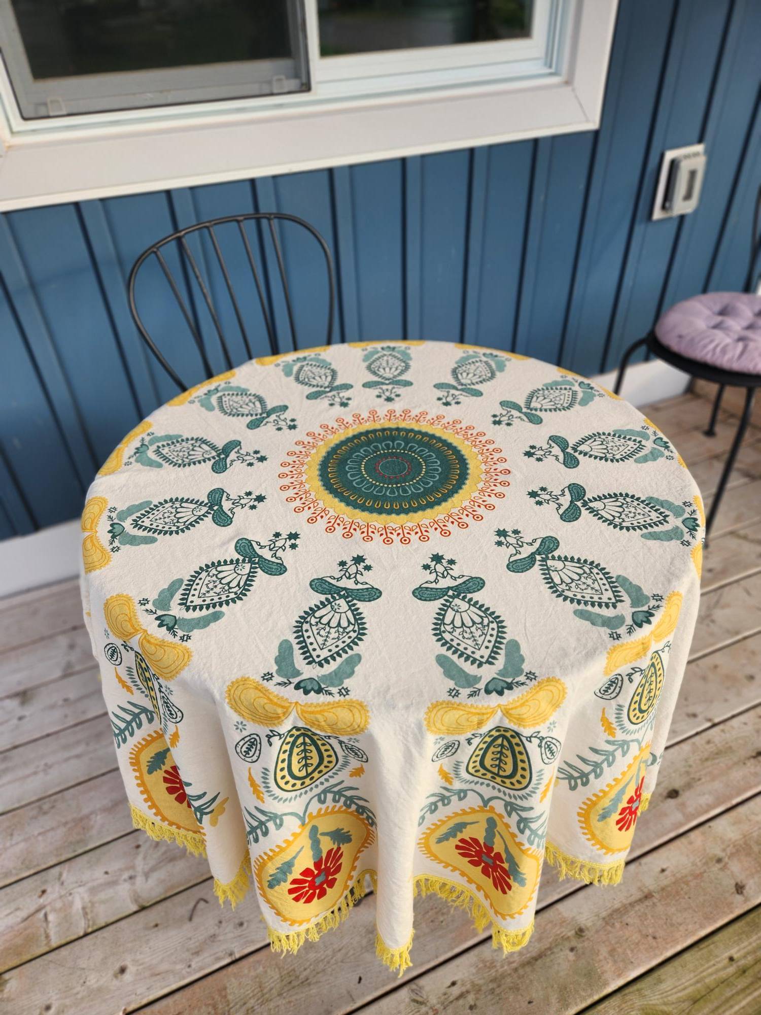 Bohemian Style Beach or Picnic "Roundie" /  Circular Tablecloth - photo 2