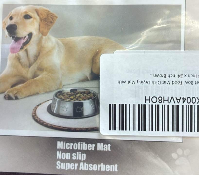 New Microfiber Pet Food Mat Non-slip Super Absorbent 14x24 Inch - photo 2