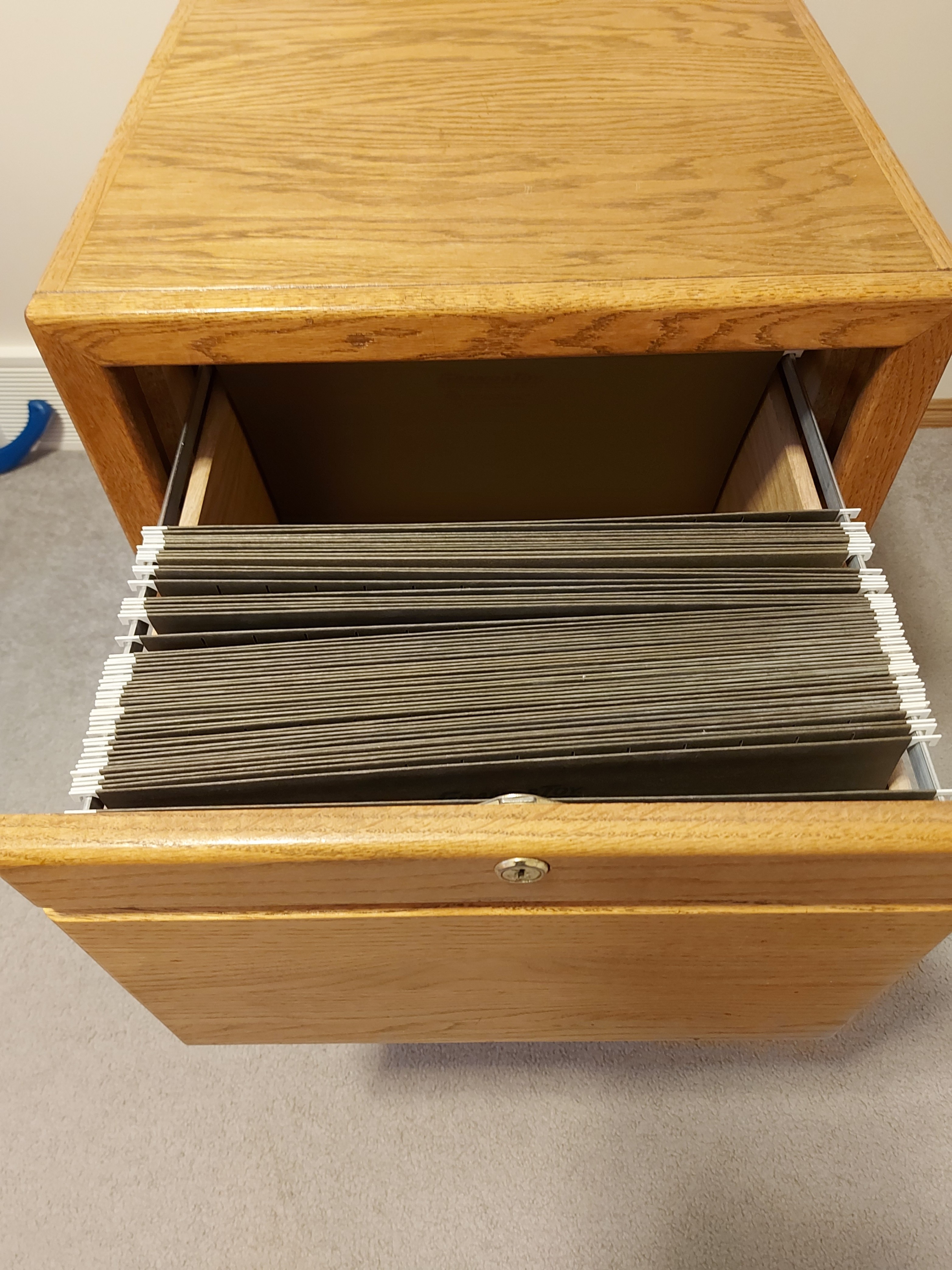 Solid wood fills cabinet like new - photo 2