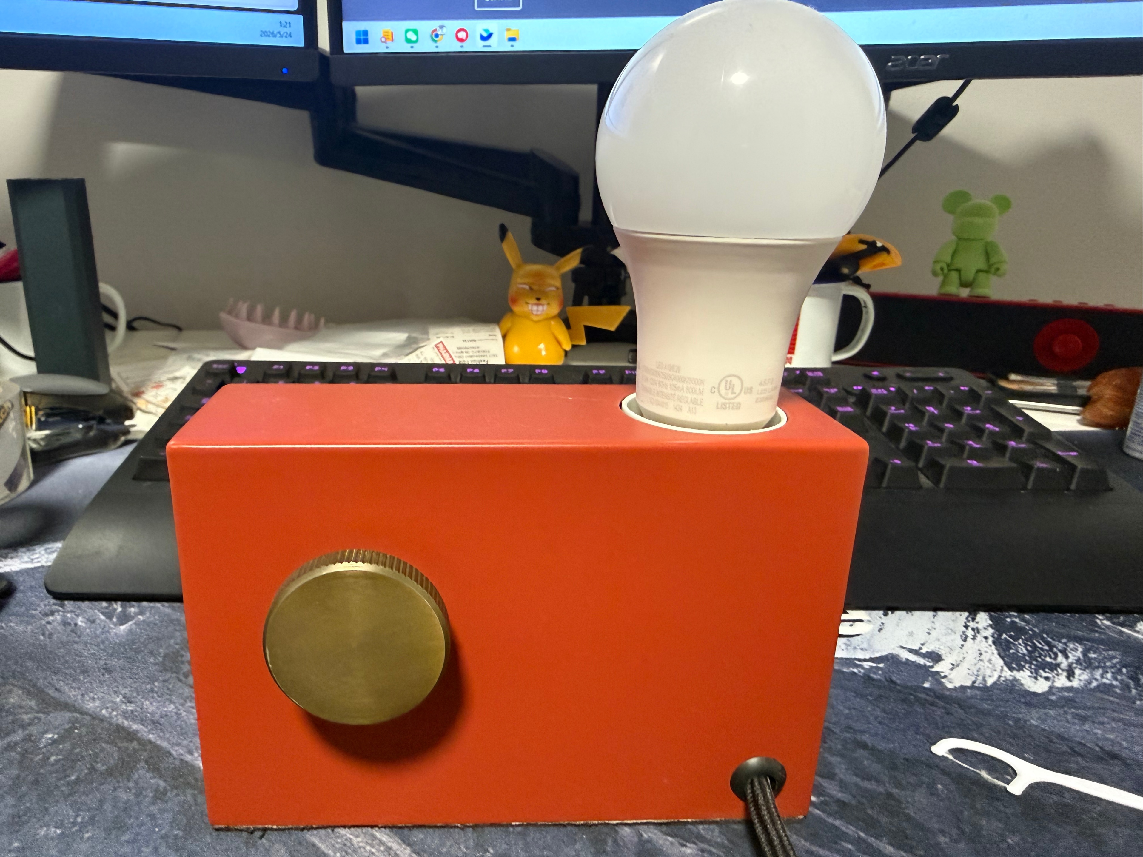 Desk Lamp with USB Charging Port & Dimmer Switch