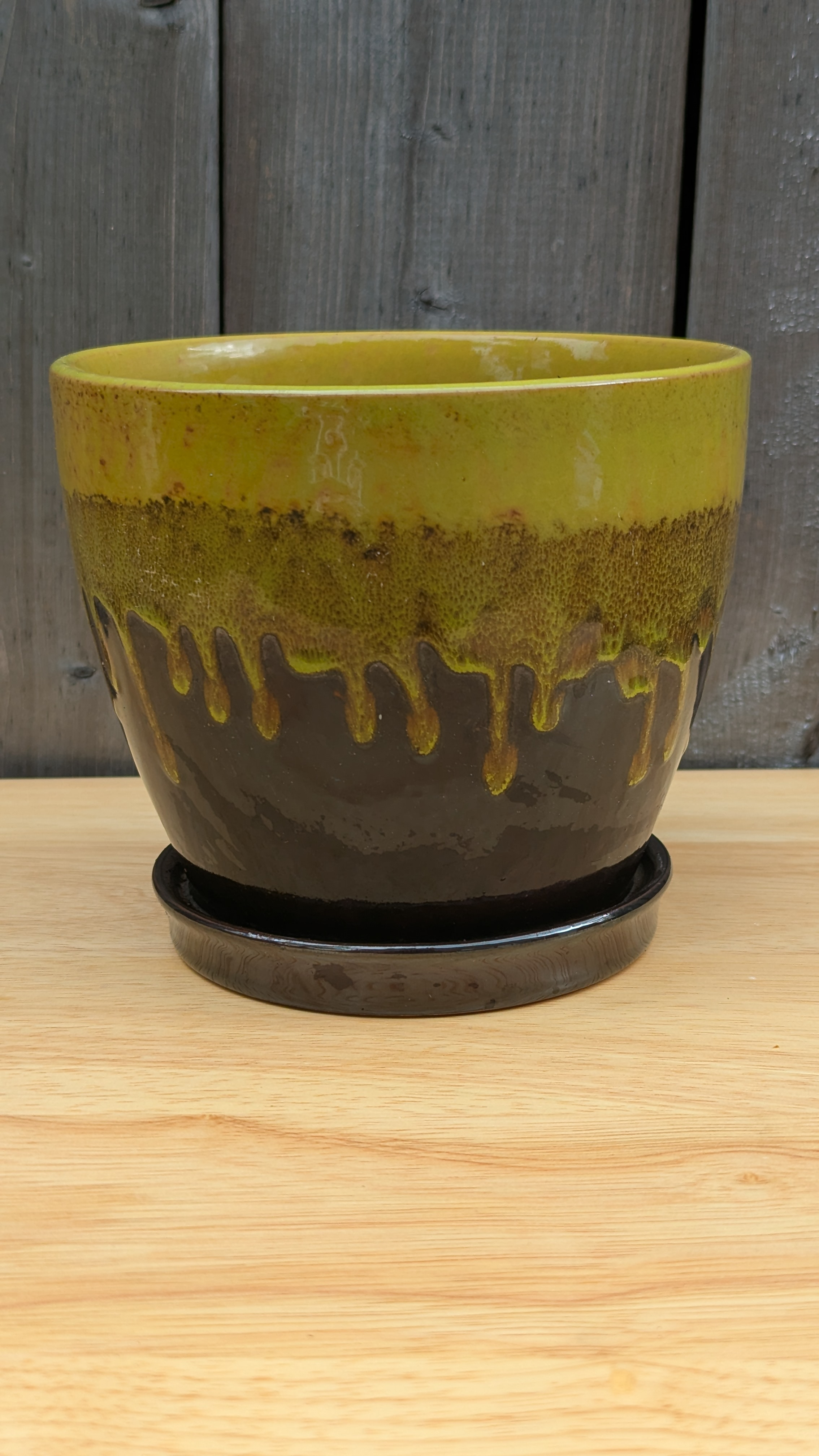 Ceramic Drip Glaze Planter Pot - photo 2