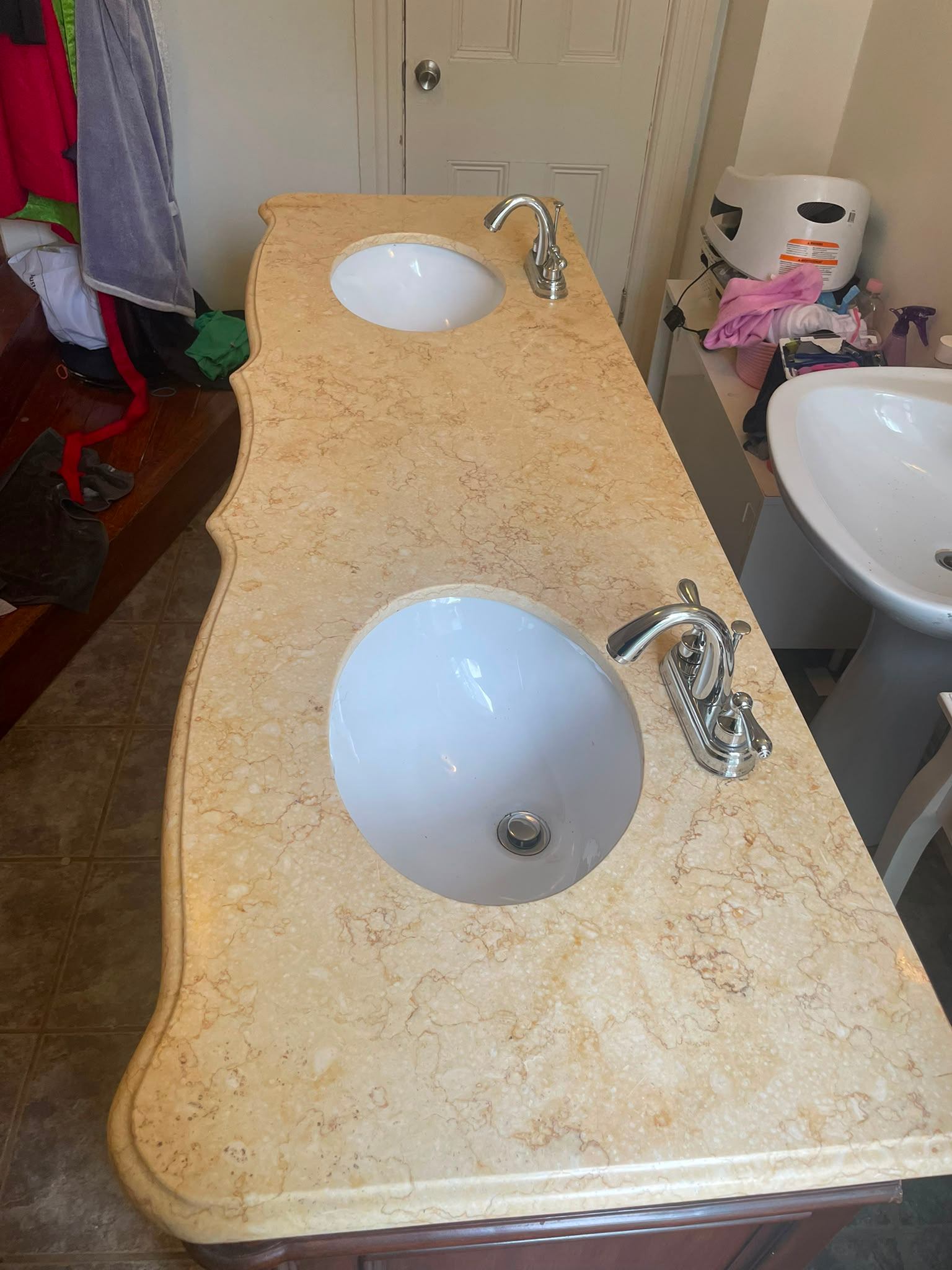 Double Sink Bathroom Vanity with Marble Top – $200 OBO - photo 2