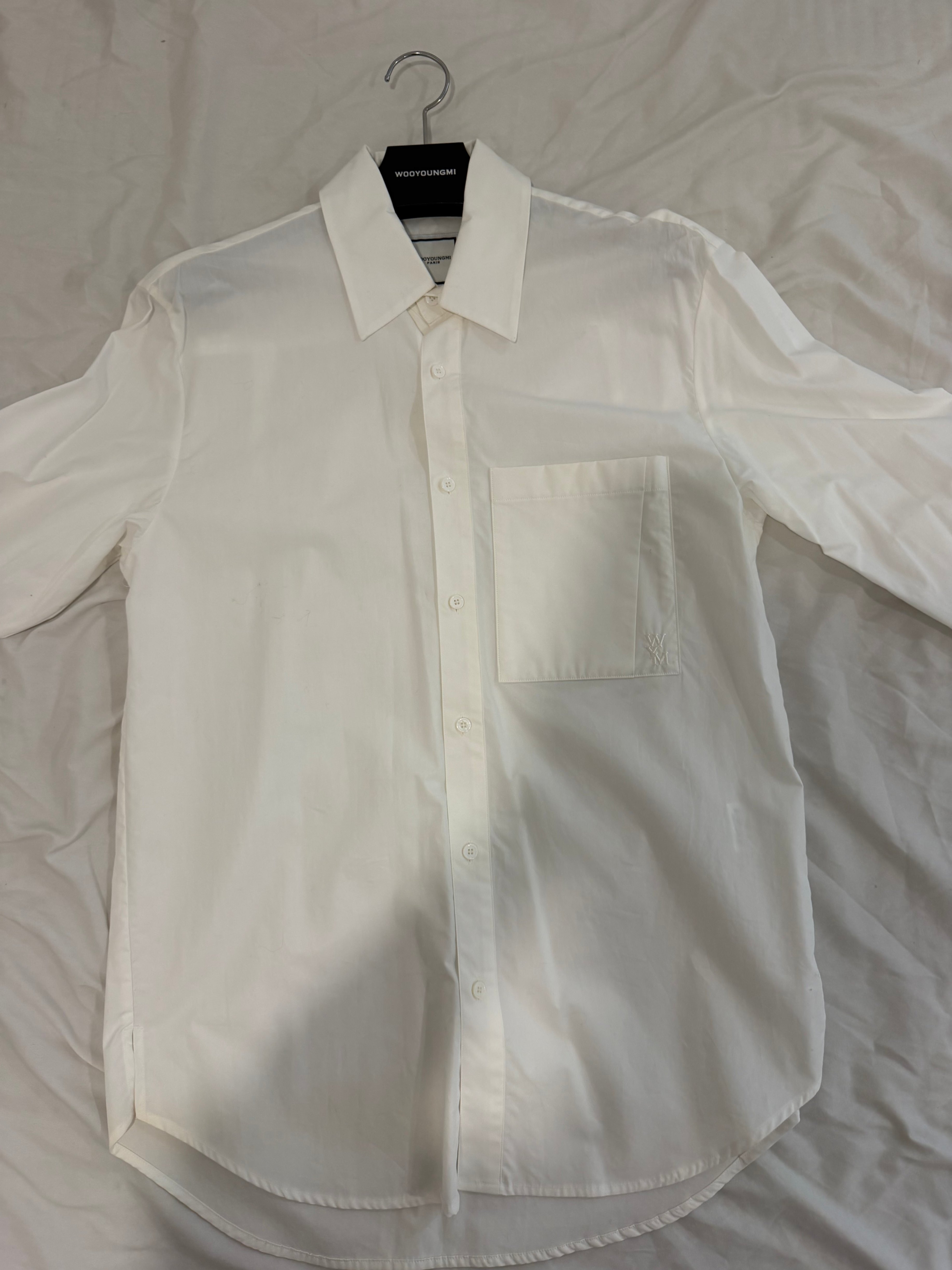 WOOYOUNGMI White Cotton Shirt – Size 44 – Made in Korea - photo 2