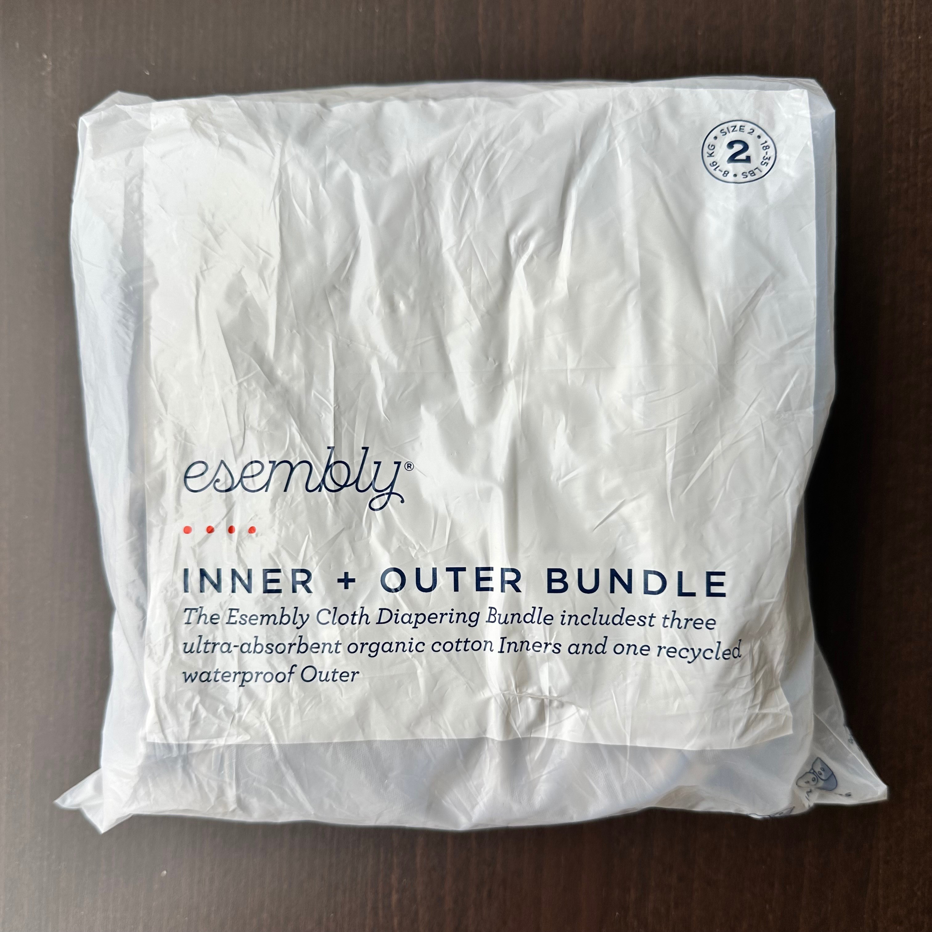 Esembly Organic Cotton Cloth Diaper Bundle Set - Size 2 - photo 2