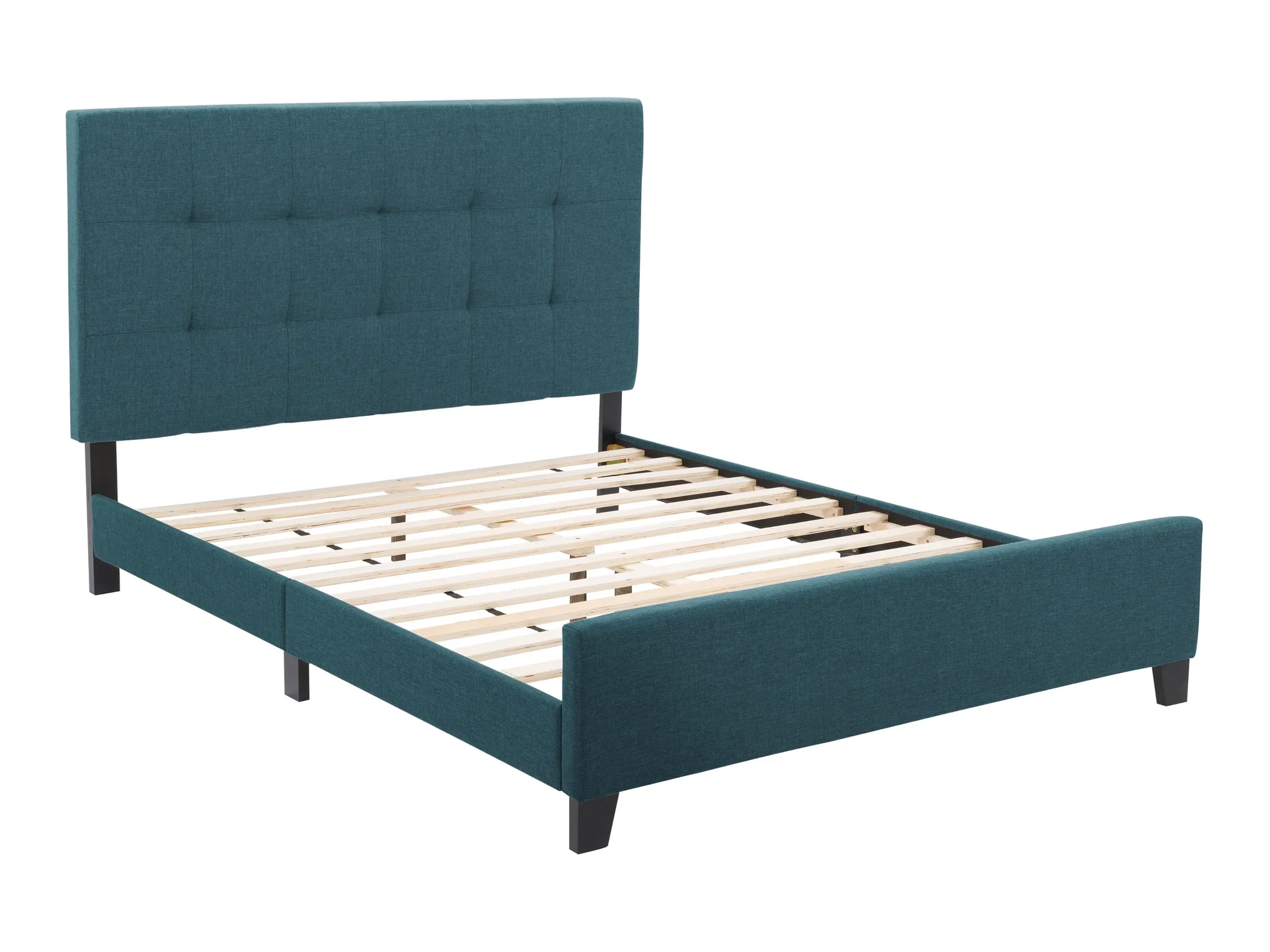 Ocean Blue Tufted Queen Upholstered bed, BNIB - photo 5