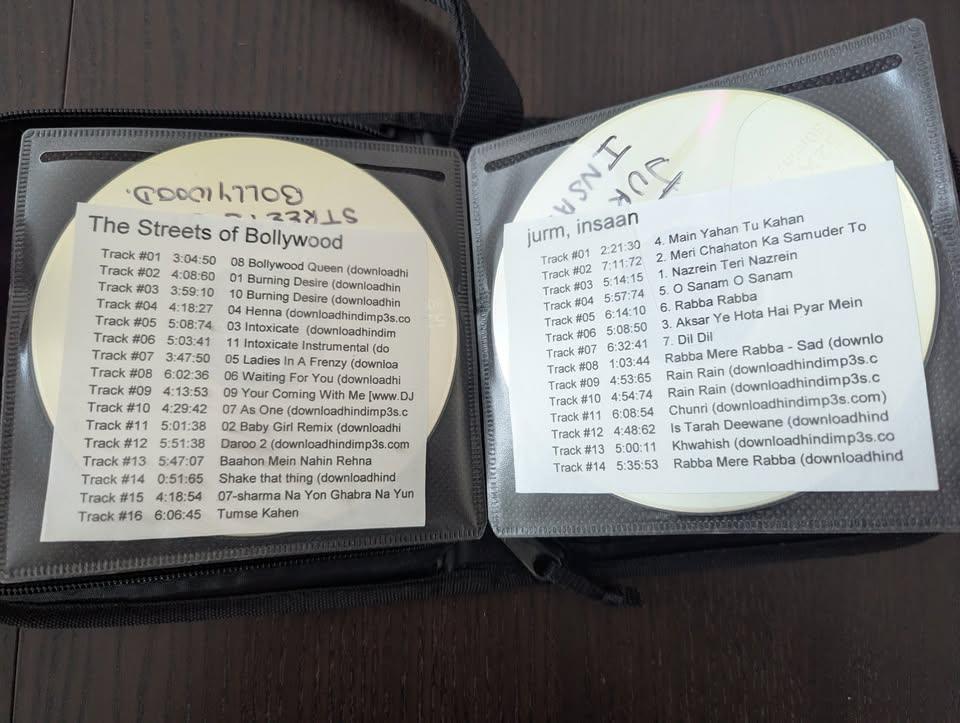 FREE Bollywood, Indian CDs and a 32 disc zippered holder - photo 3