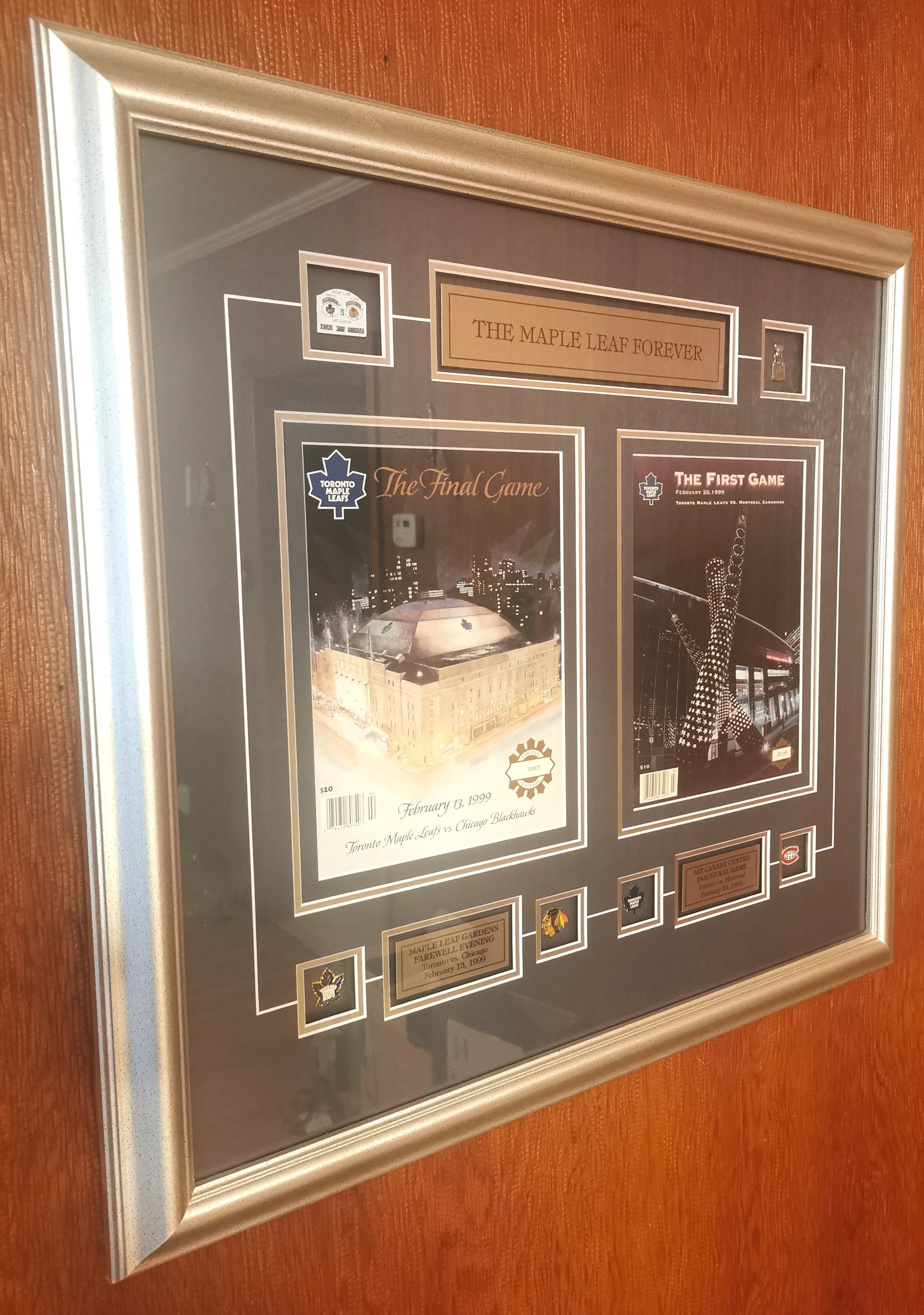 Framed Toronto Maple Leafs Limited Edition 1999 Arena Transition