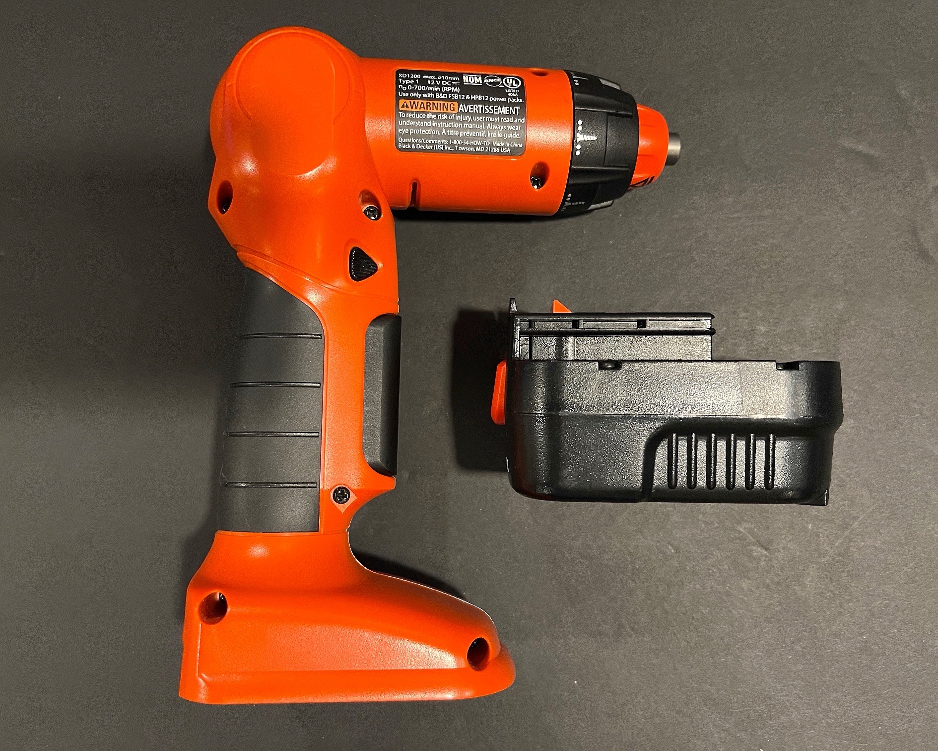 Black & Decker Cordless Swivel Drill - FDS962K - photo 2