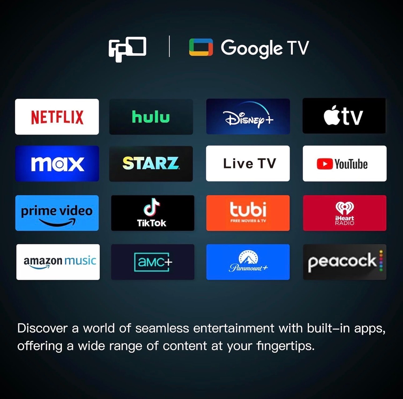 NEW: 43" Smart Google TV & Cast Dolby HDR10 Voice Remote - photo 5