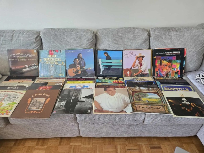 Assorted Vinyl Records Collection