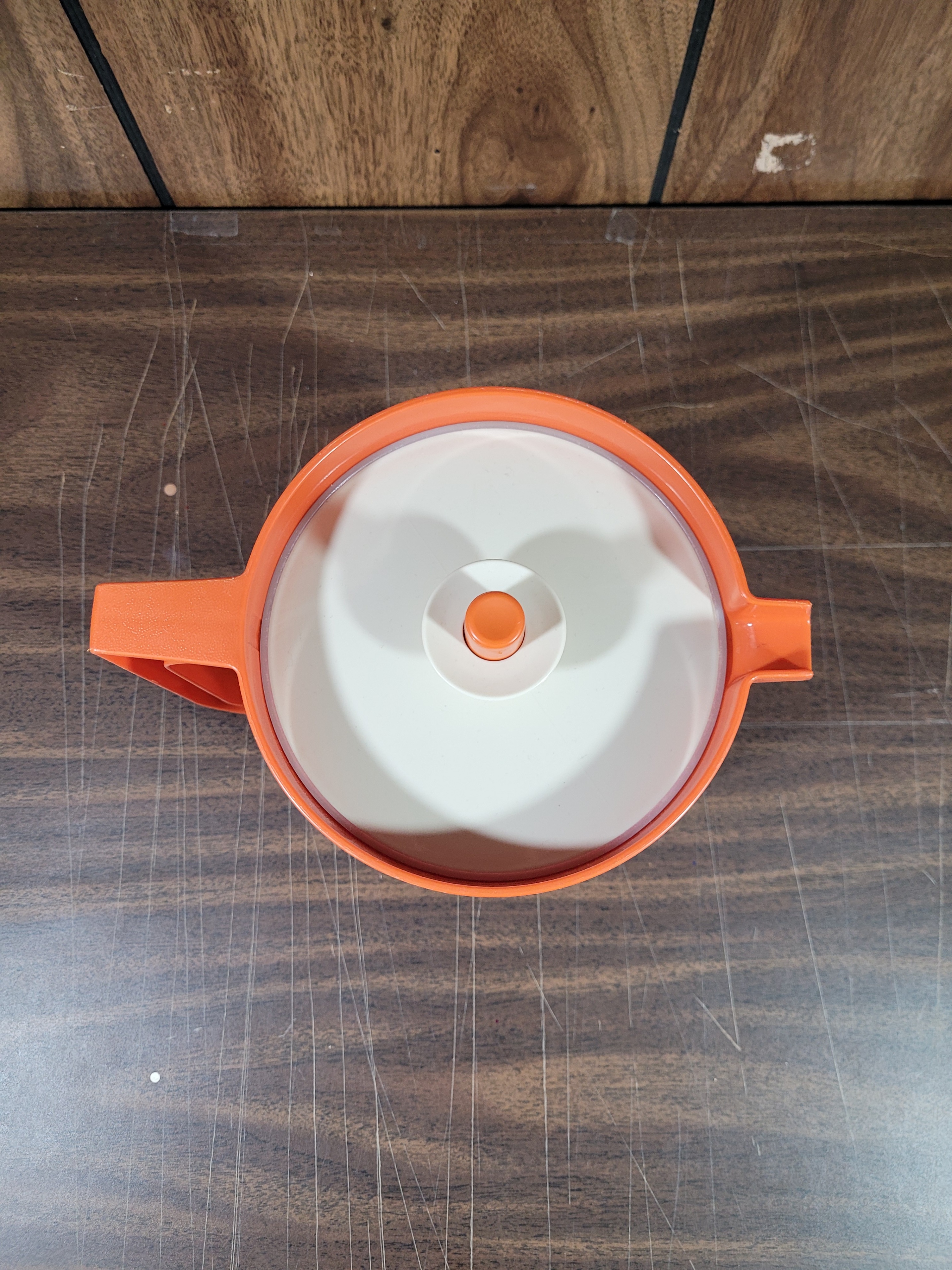 Tupperware Orange Plastic Pitcher with Lid - photo 4