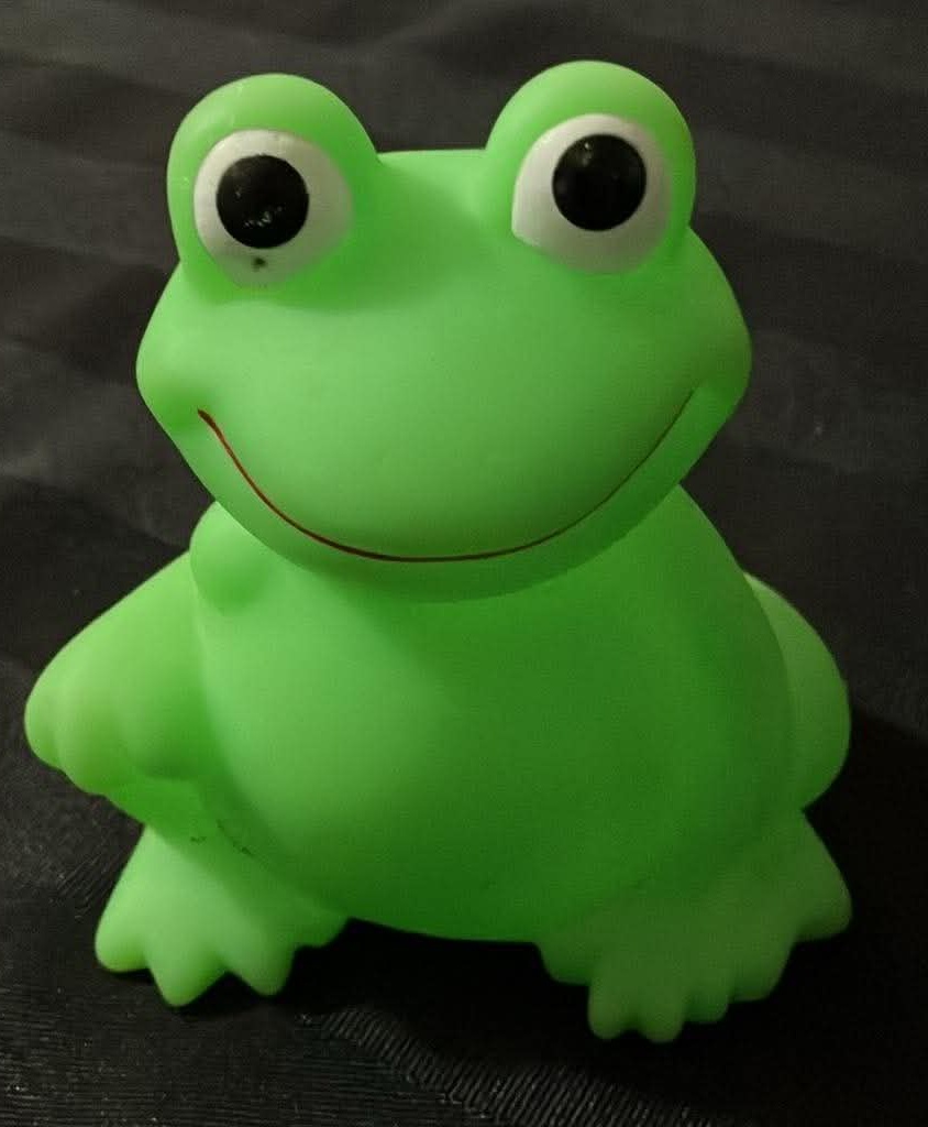 Toy Rubber Squeaking Frog - 4 Inches