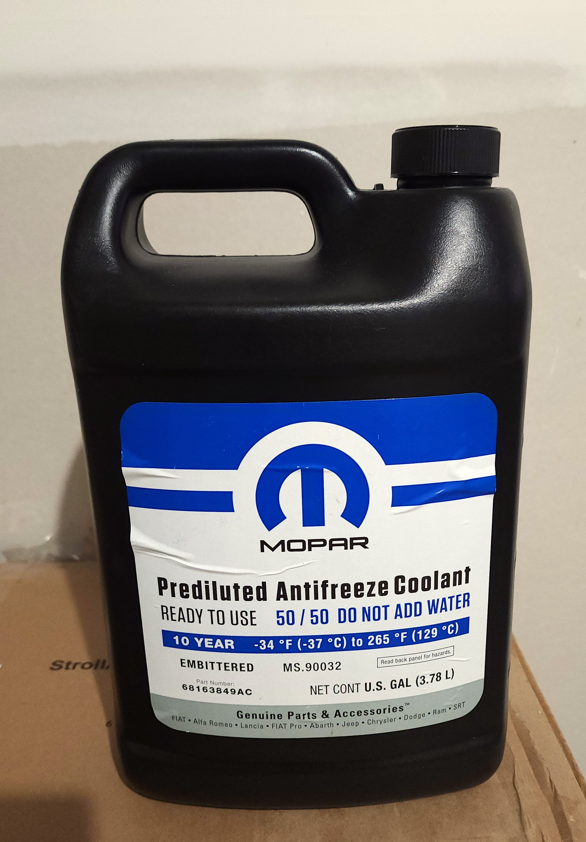 Genuine Mopar OEM Antifreeze/Coolant - 10Yr/150,000Mi