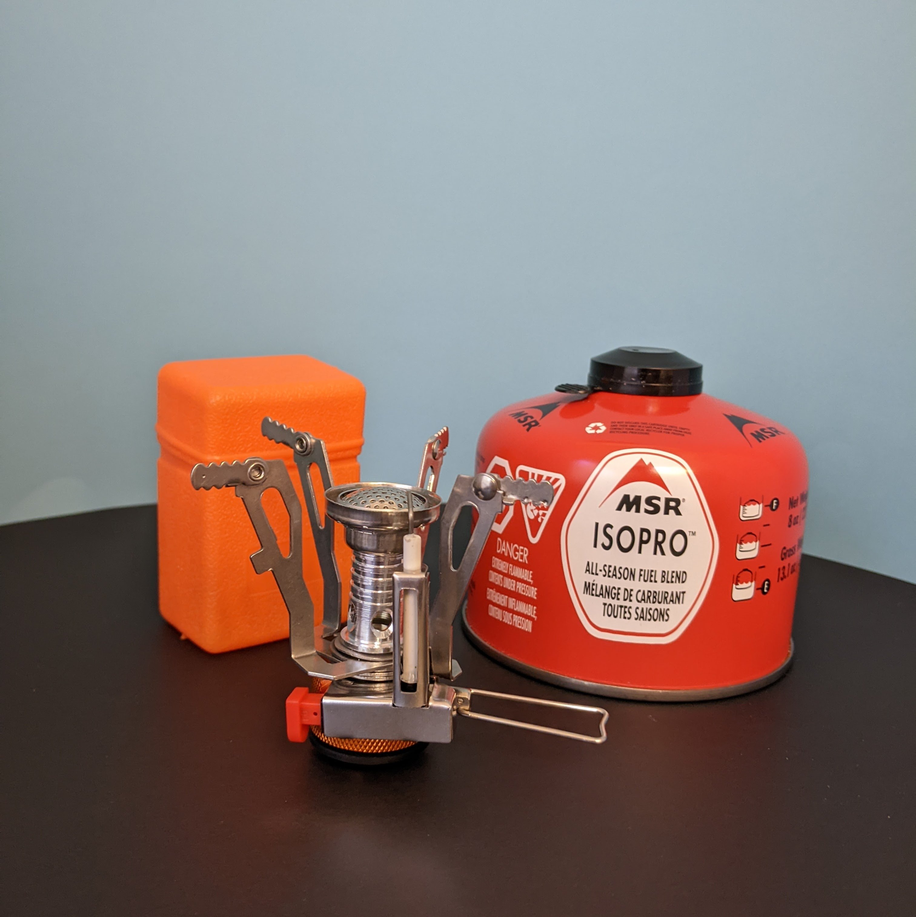 mini folding camping stove with all-season fuel