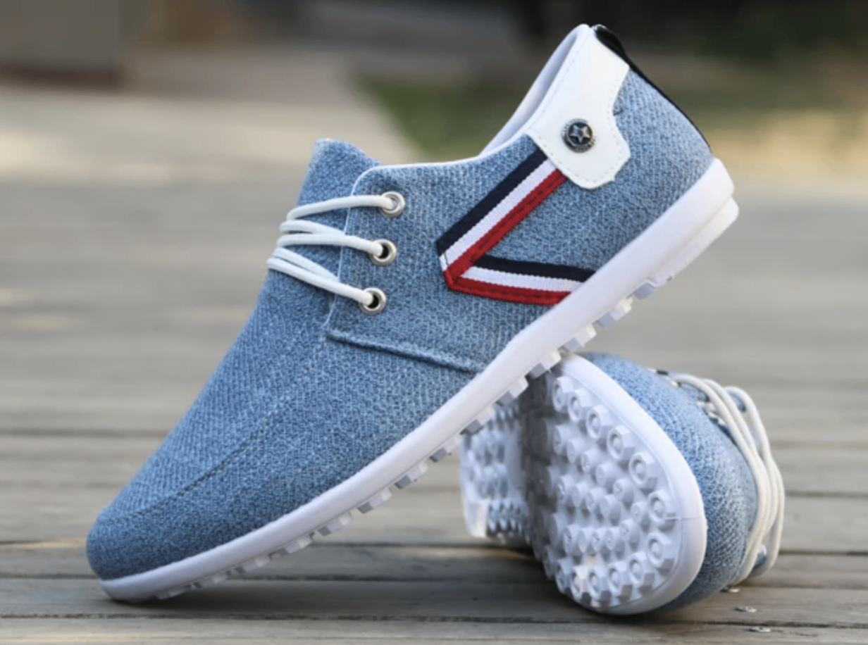 Men's casual shoes Italian Breathable Canvas - photo 4