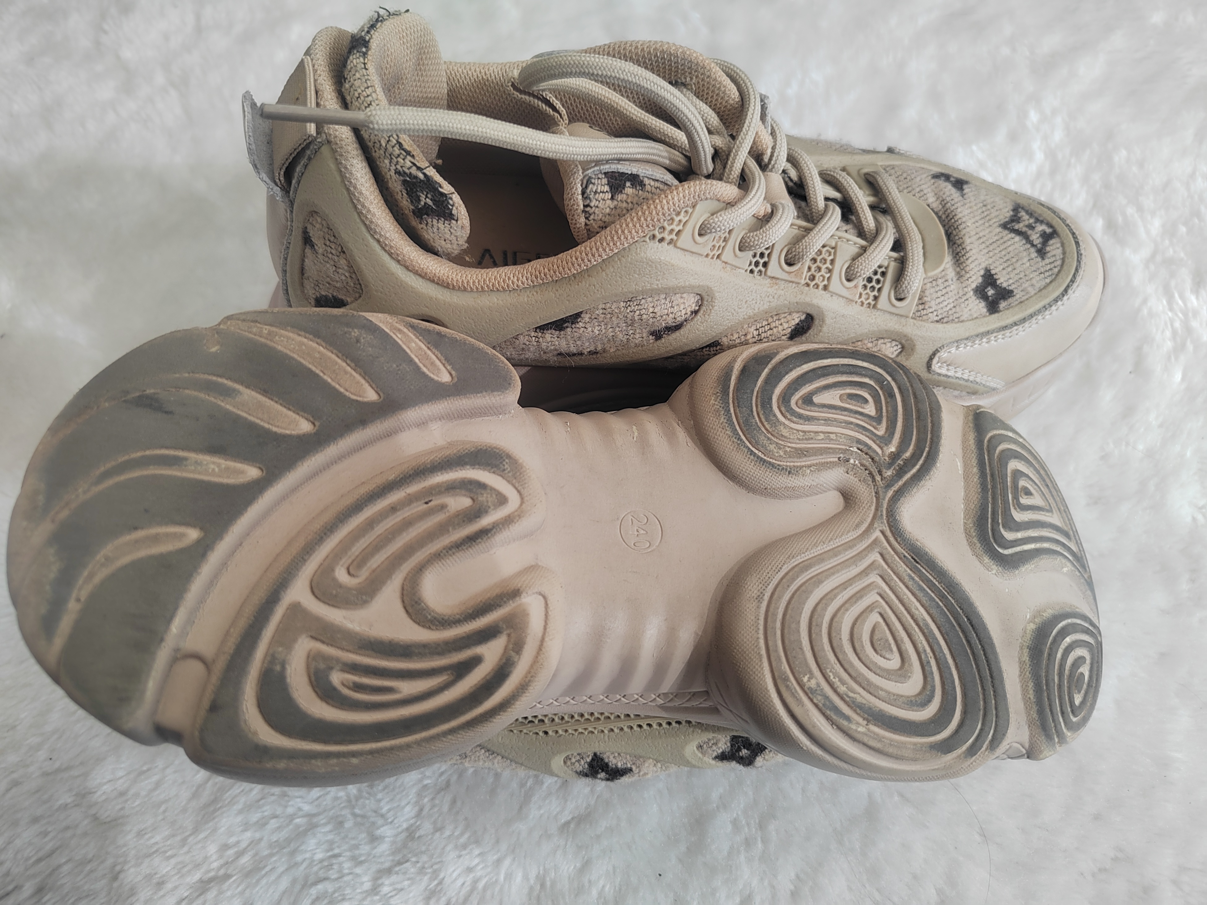 Beige "Fashion" Sneakers - photo 3