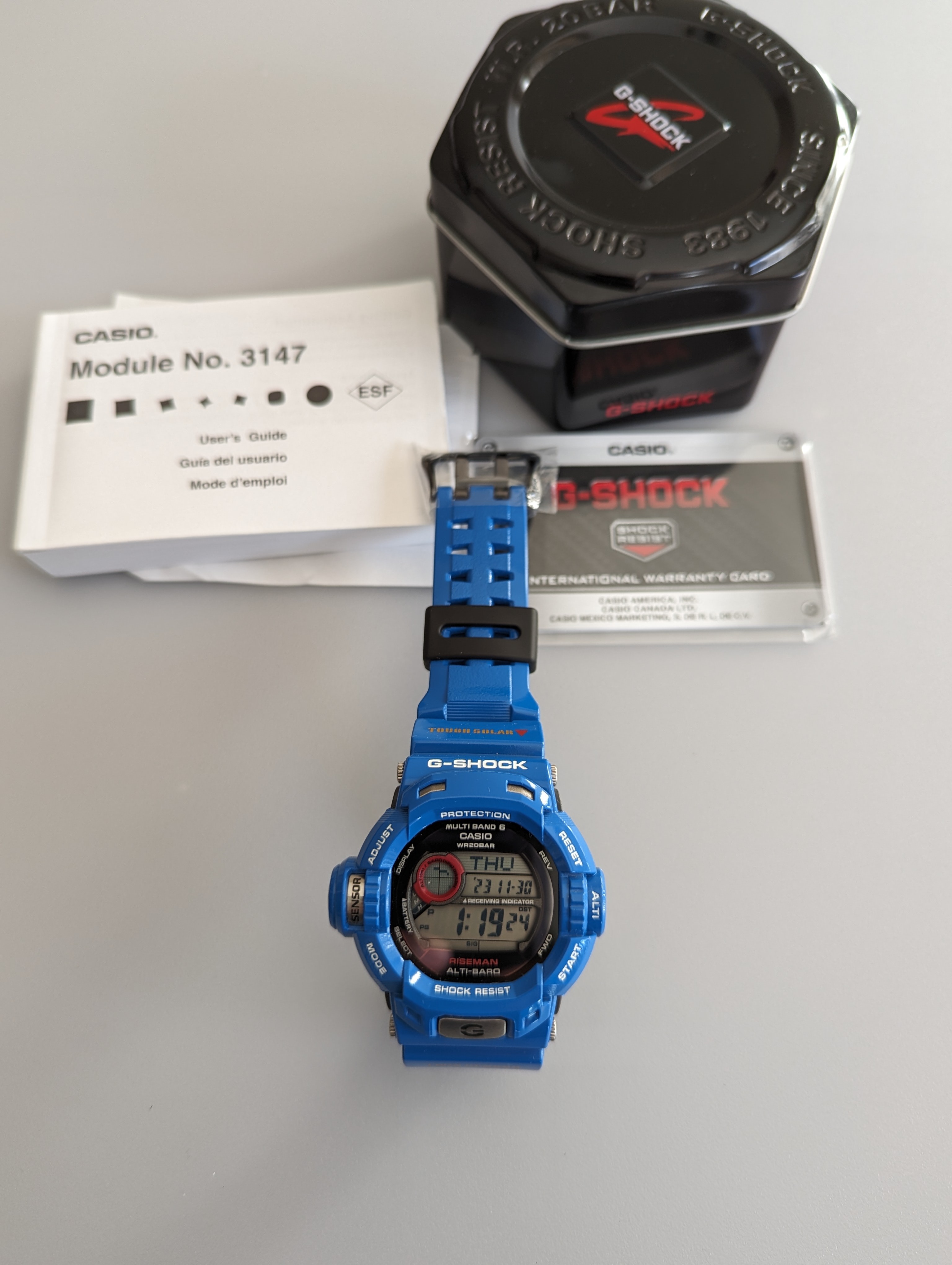 New Blue G-Shock GW-9200 Riseman CA$500 - photo 2