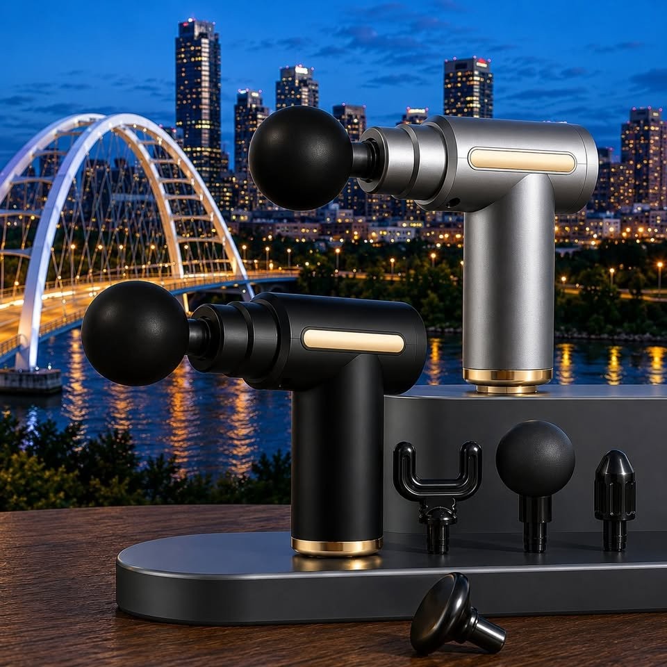 Mini Massage Gun – Deep Tissue Muscle Massager w/ 6 Heads – $20 - photo 5