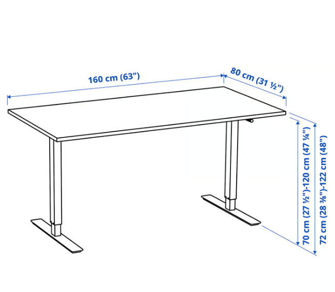 IKEA TROTTEN Desk sit/stand - photo 5