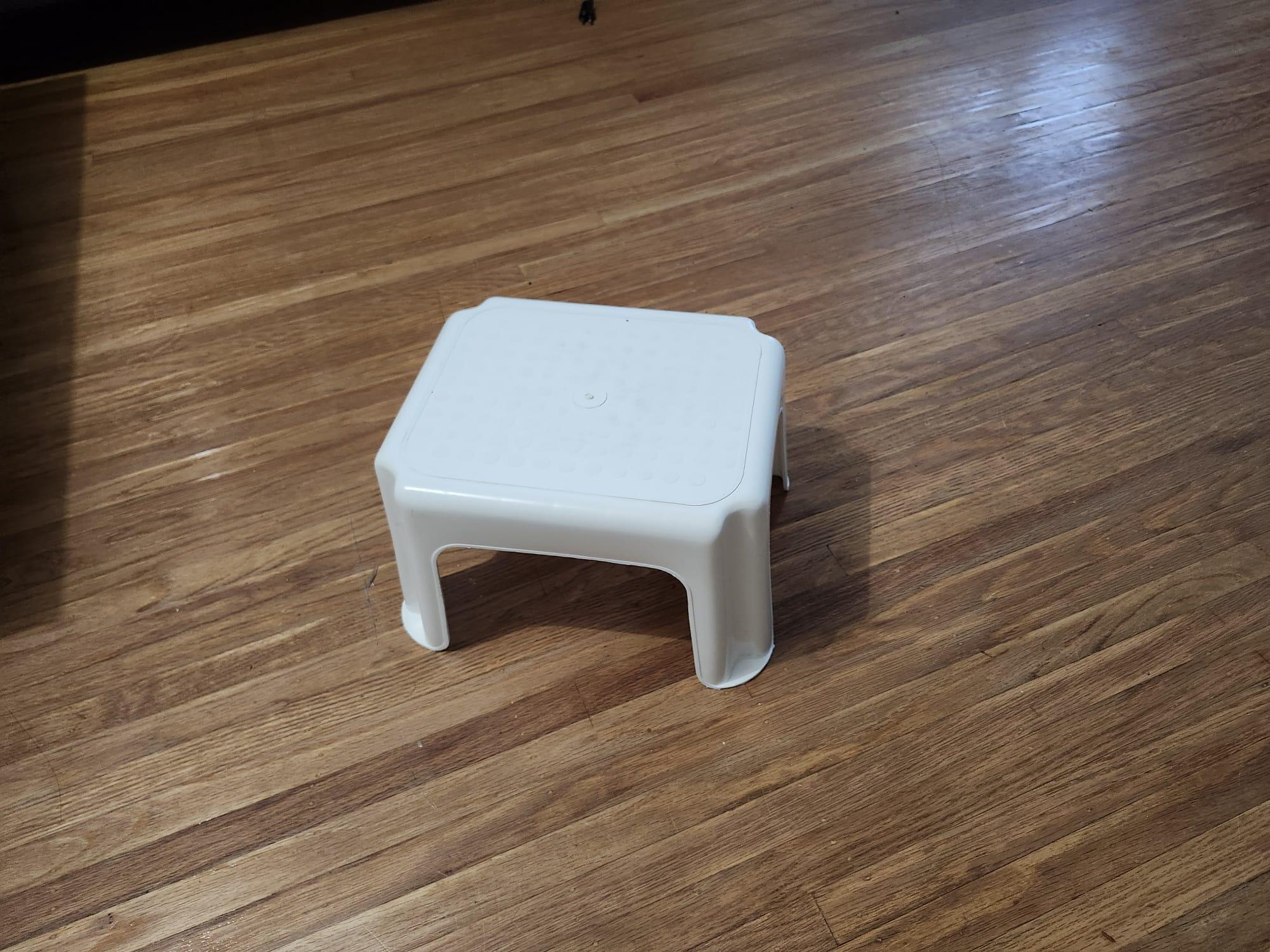 White Step Stool