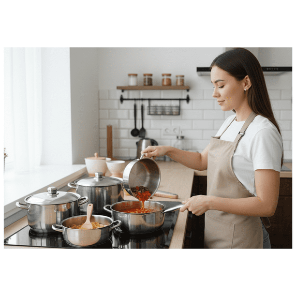 6‑Piece Polishing Aluminum Cookware Set - photo 2