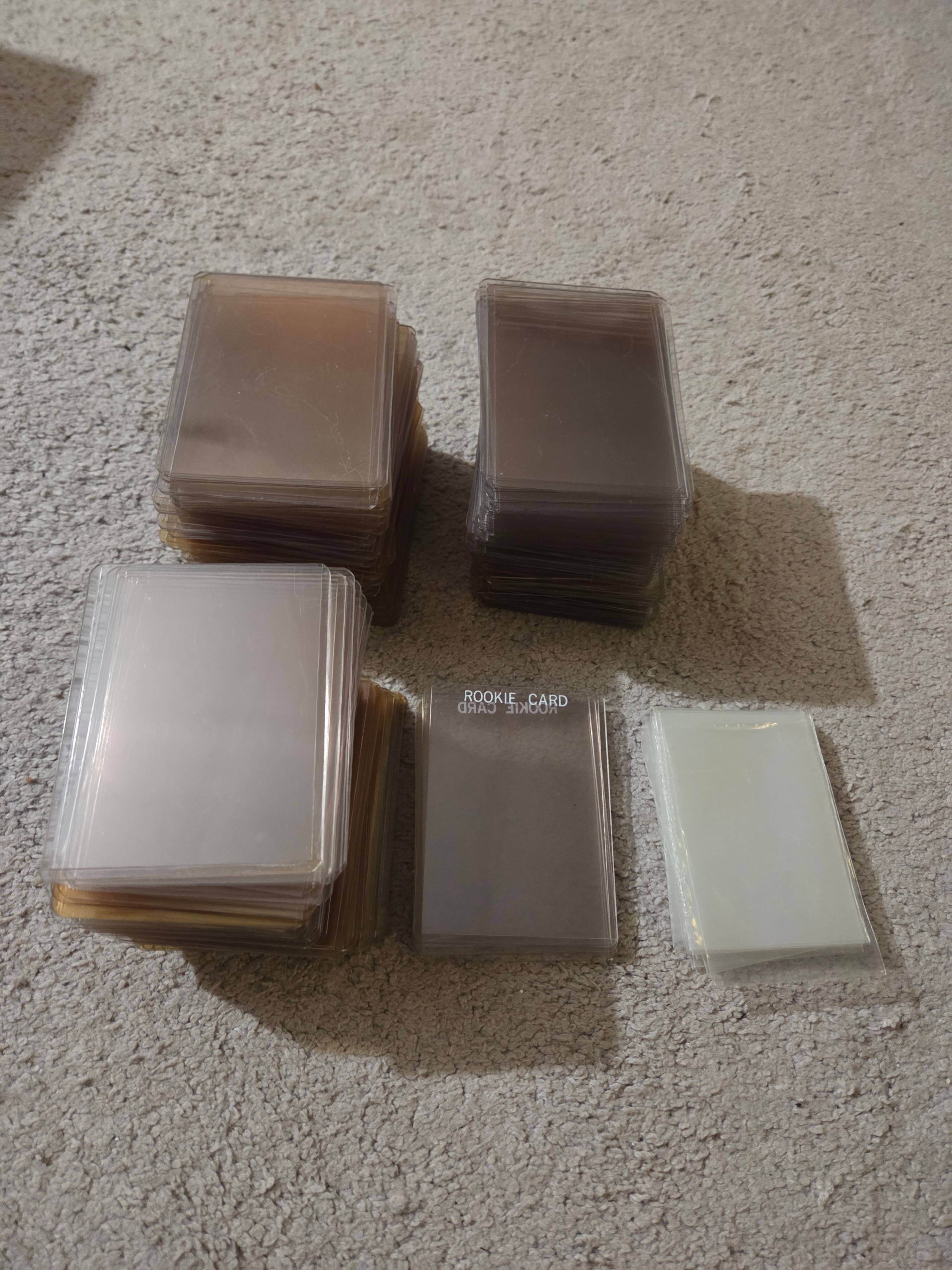 Sports Card Protection Lot, 155 Hard Top-Loaders, 20 Soft Sleeve