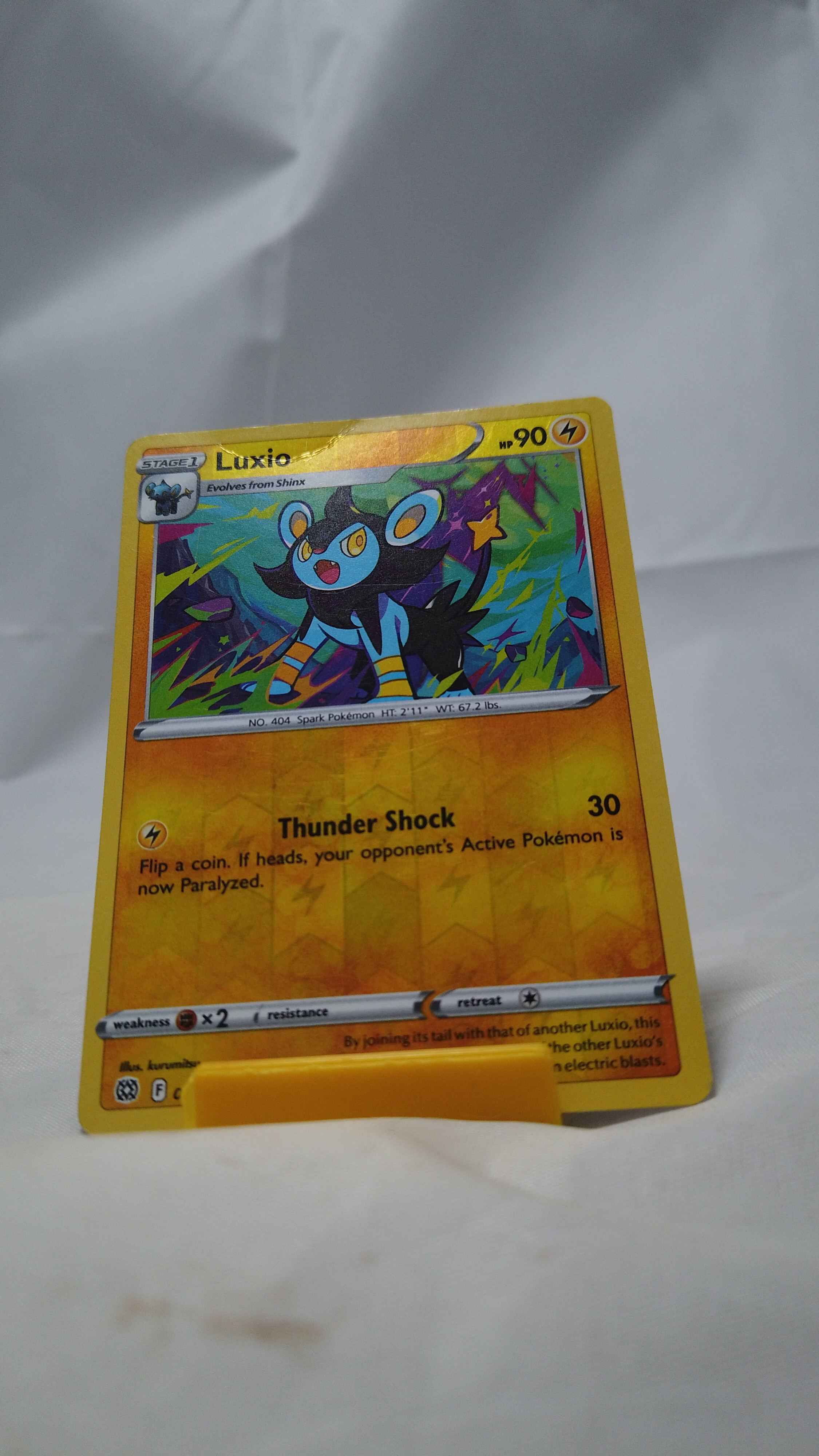 Pokemon Luxio 50/172 Brilliant Stars Card Uncommon Reverse Holo