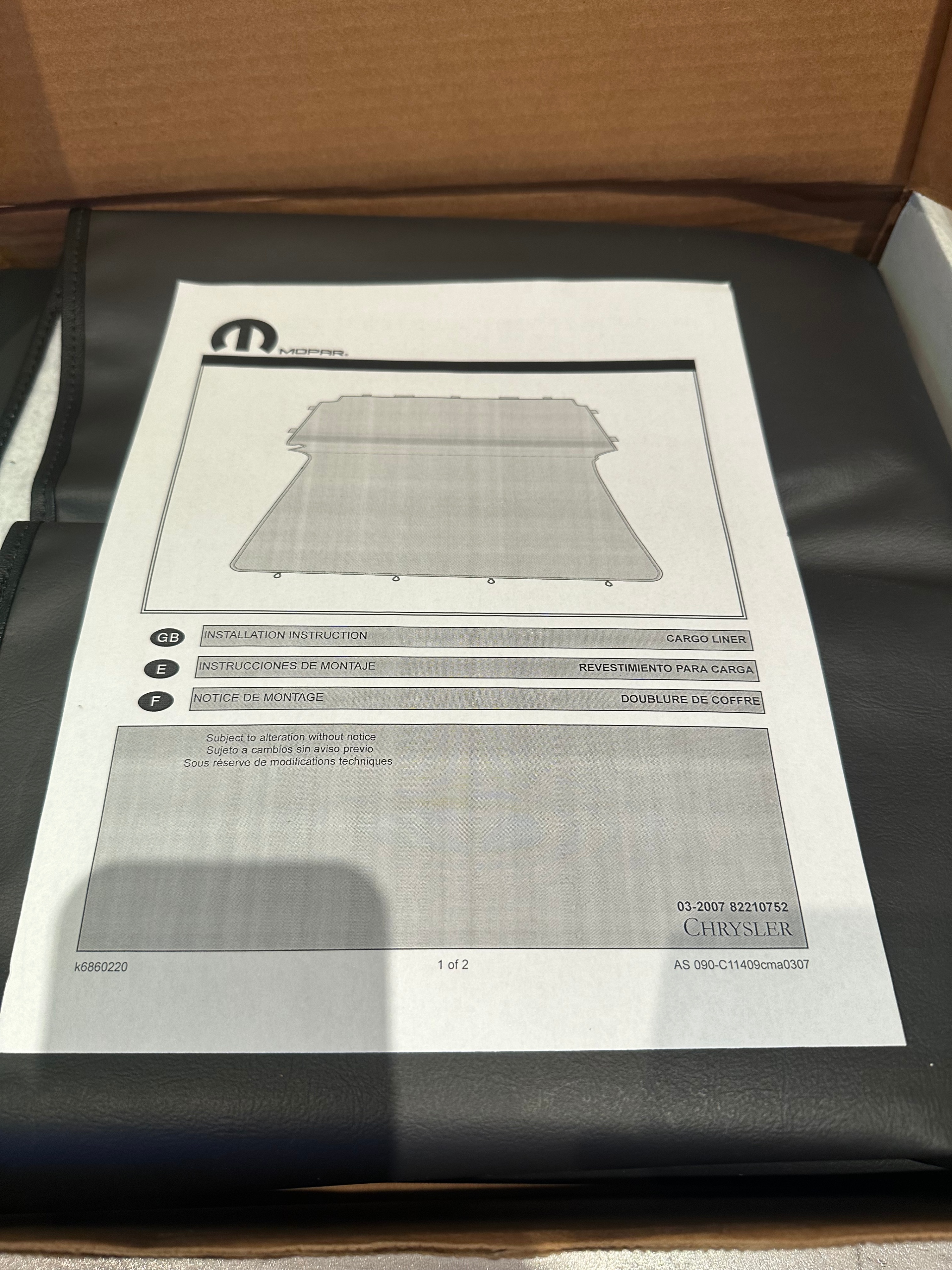 Mopar Cargo Liner - photo 2