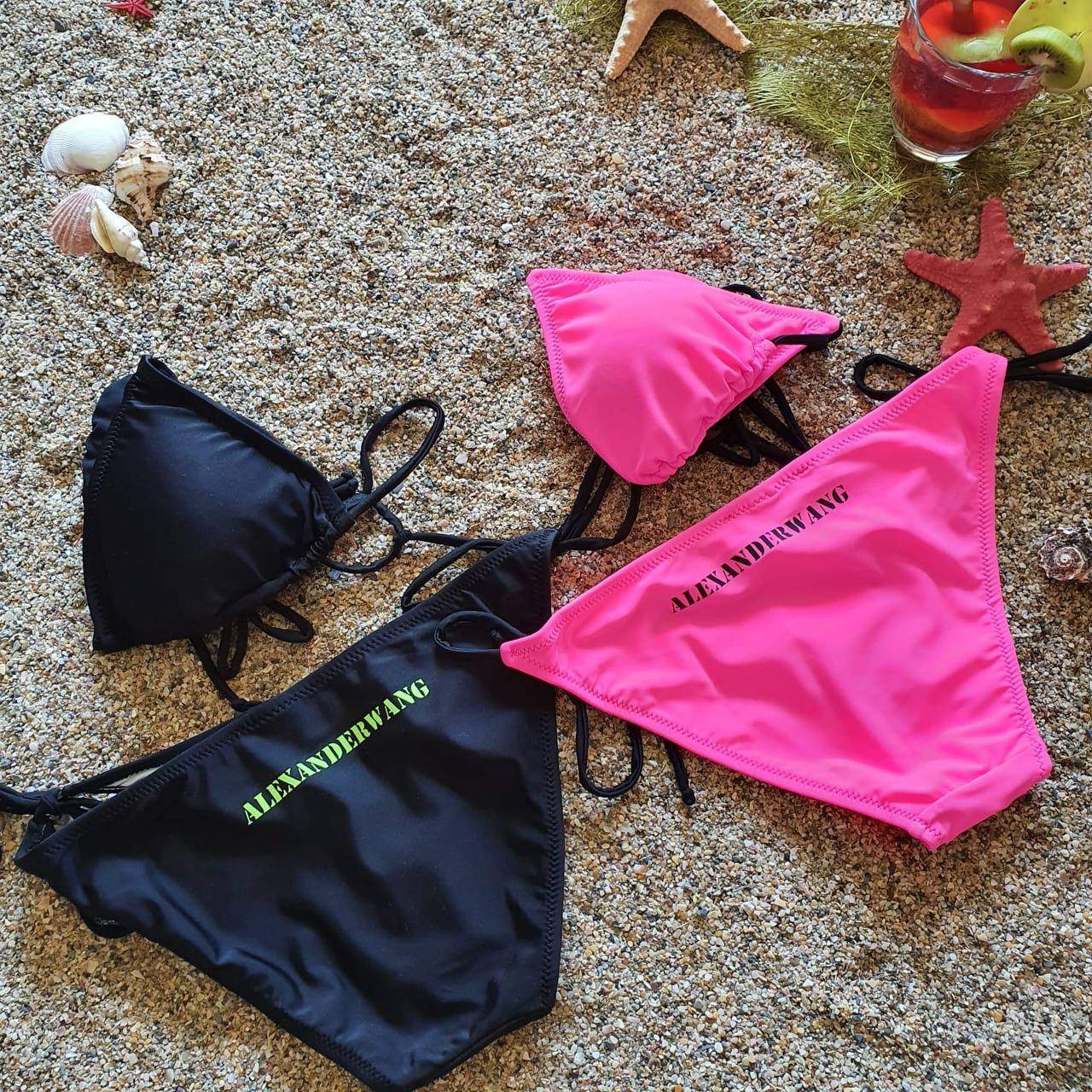 Alexander Wang hot pink logo bikini brand new with tags XL - photo 2