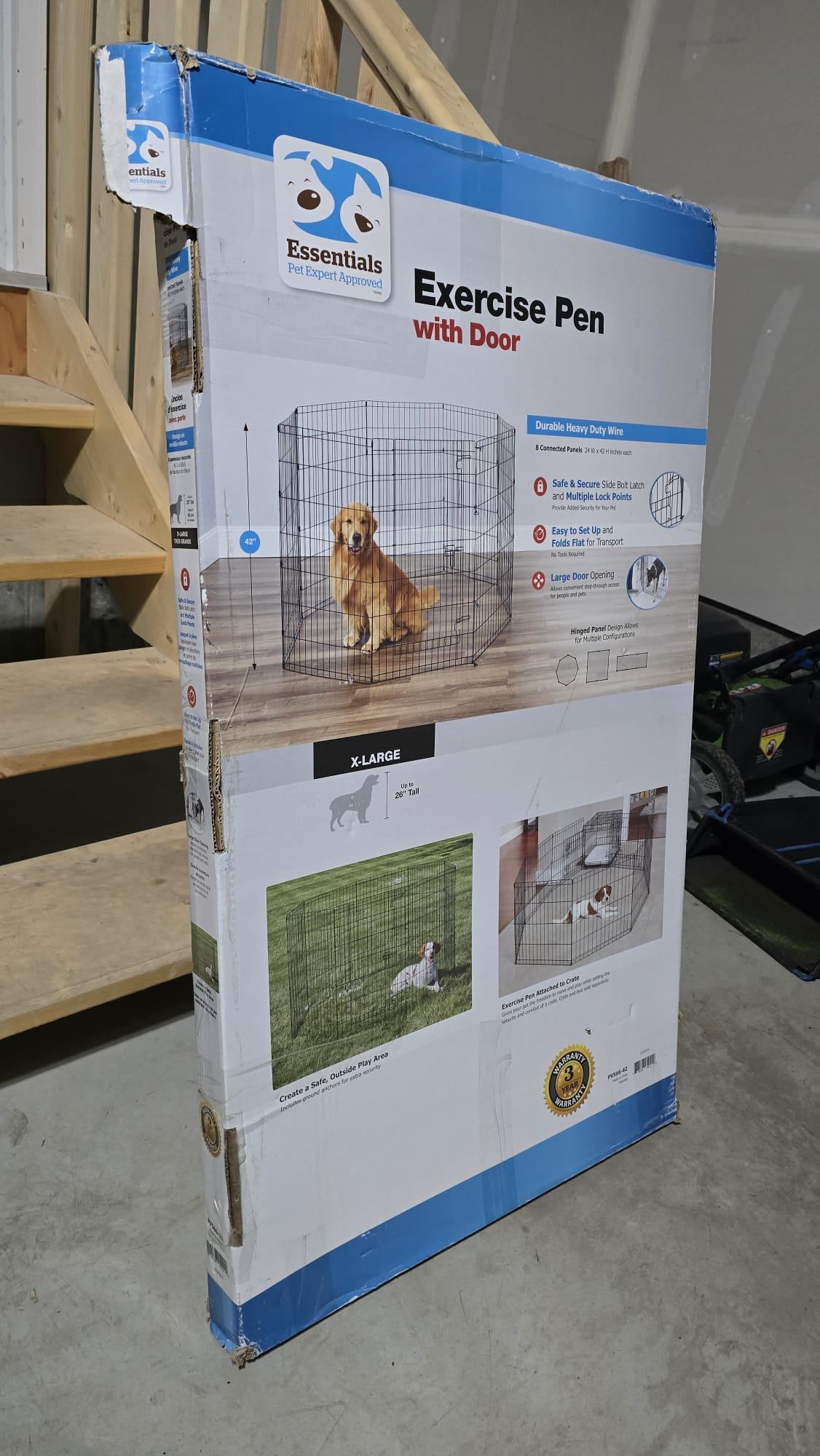 Essentials Exercise Pen with Door – Excellent Condition - photo 2